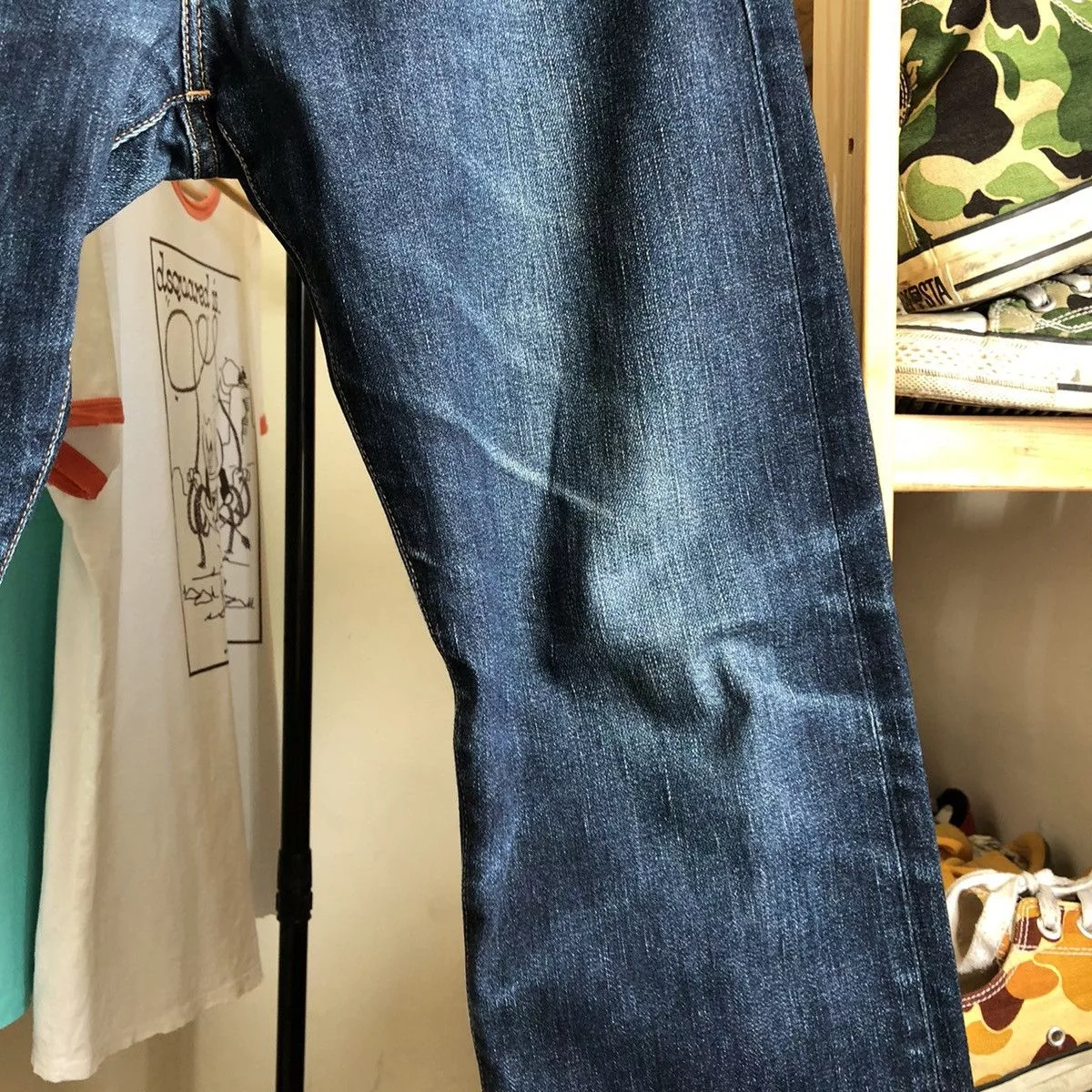 Bape Denim Bape 1st Camo Patch Denim Blue