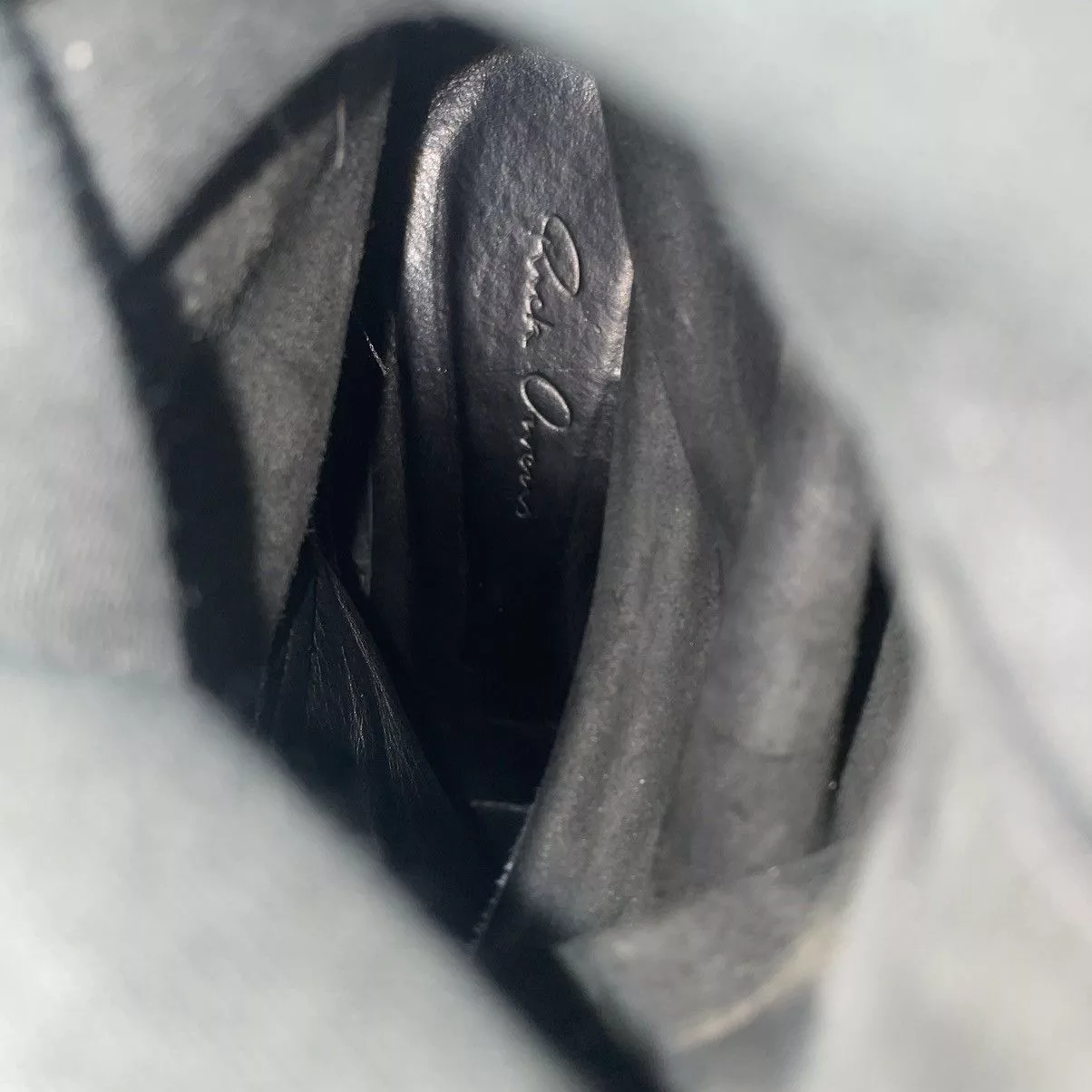 Rick Owens Boots Rick Owens Crust Peaked Back Wedge Boots Black