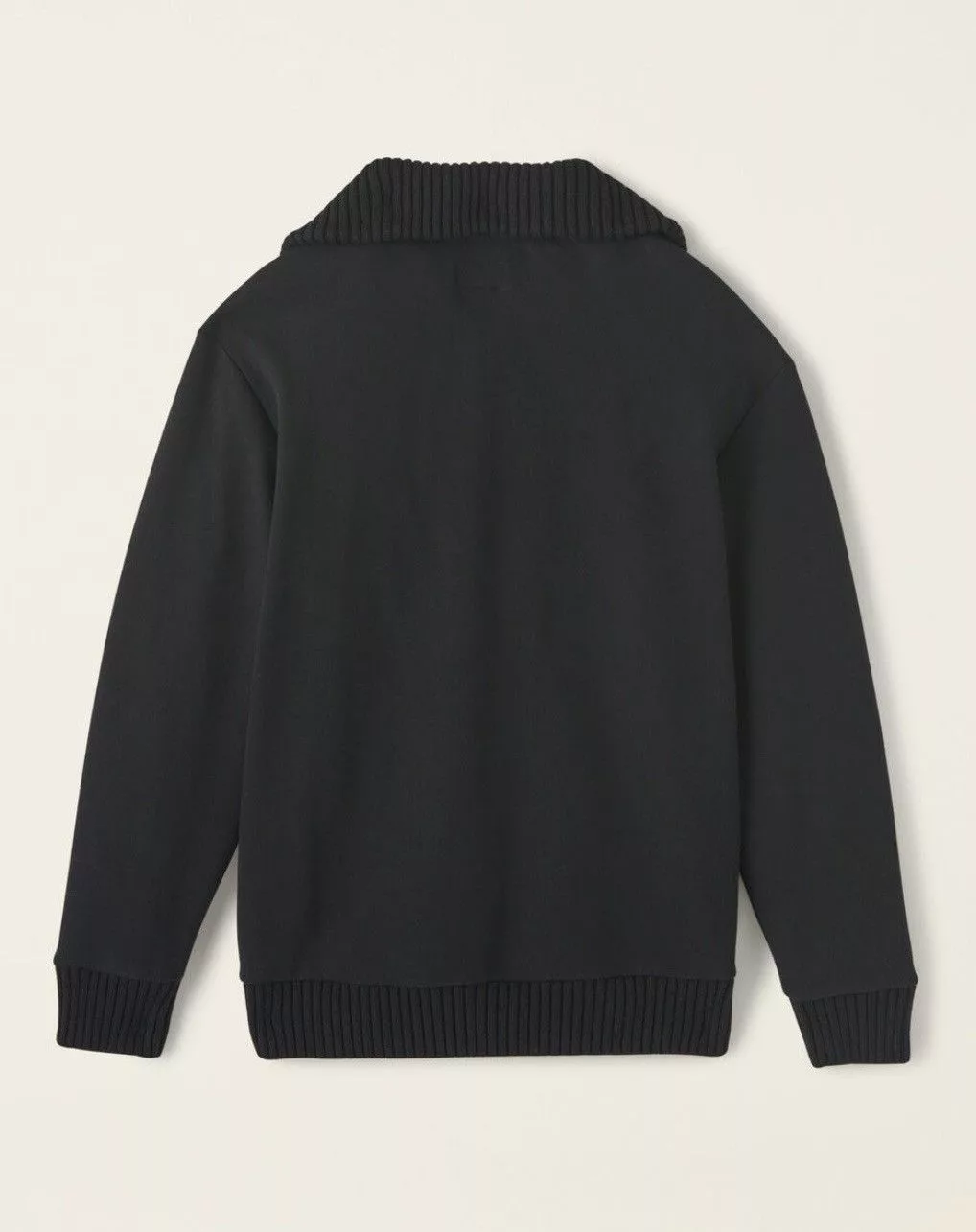 Roots Sweaters Knitwear ROOTS - Hybrid Mock Zip Sweater - Black
