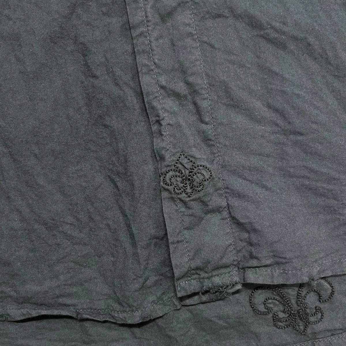 Affliction Shirts Button Ups Affliction × Vintage Rare Affliction Black On Black Logo Shirt Avant-Garde