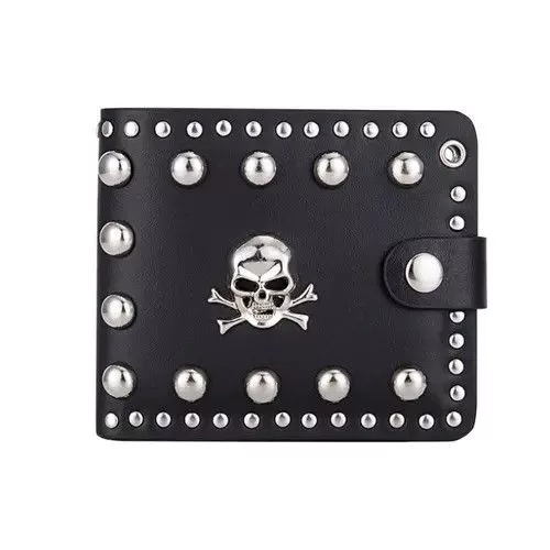 Designer Wallets Designer × Other Leather Punk Wallets Black Streetwear