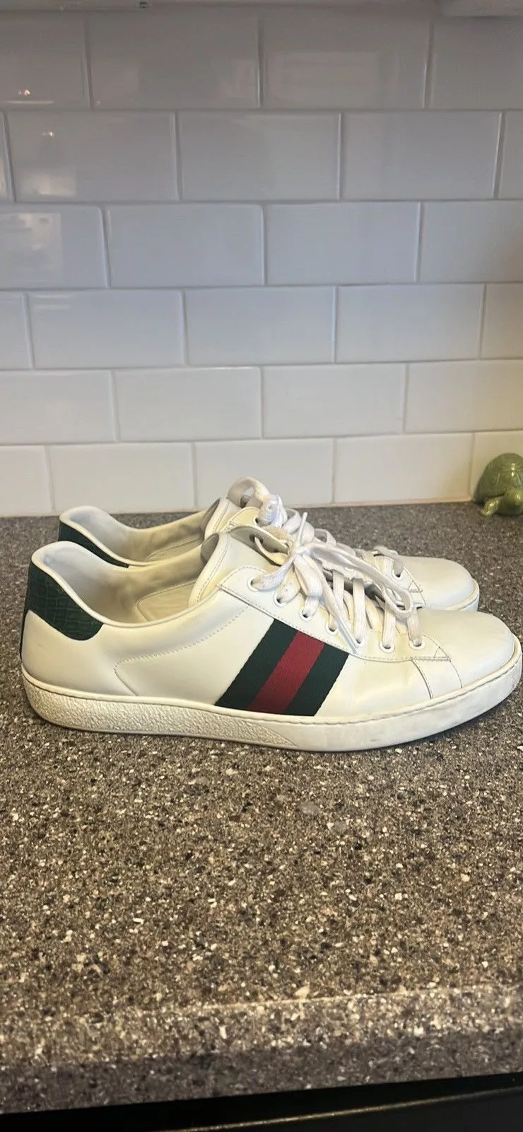 Gucci Low Top Sneakers Gucci Ace White