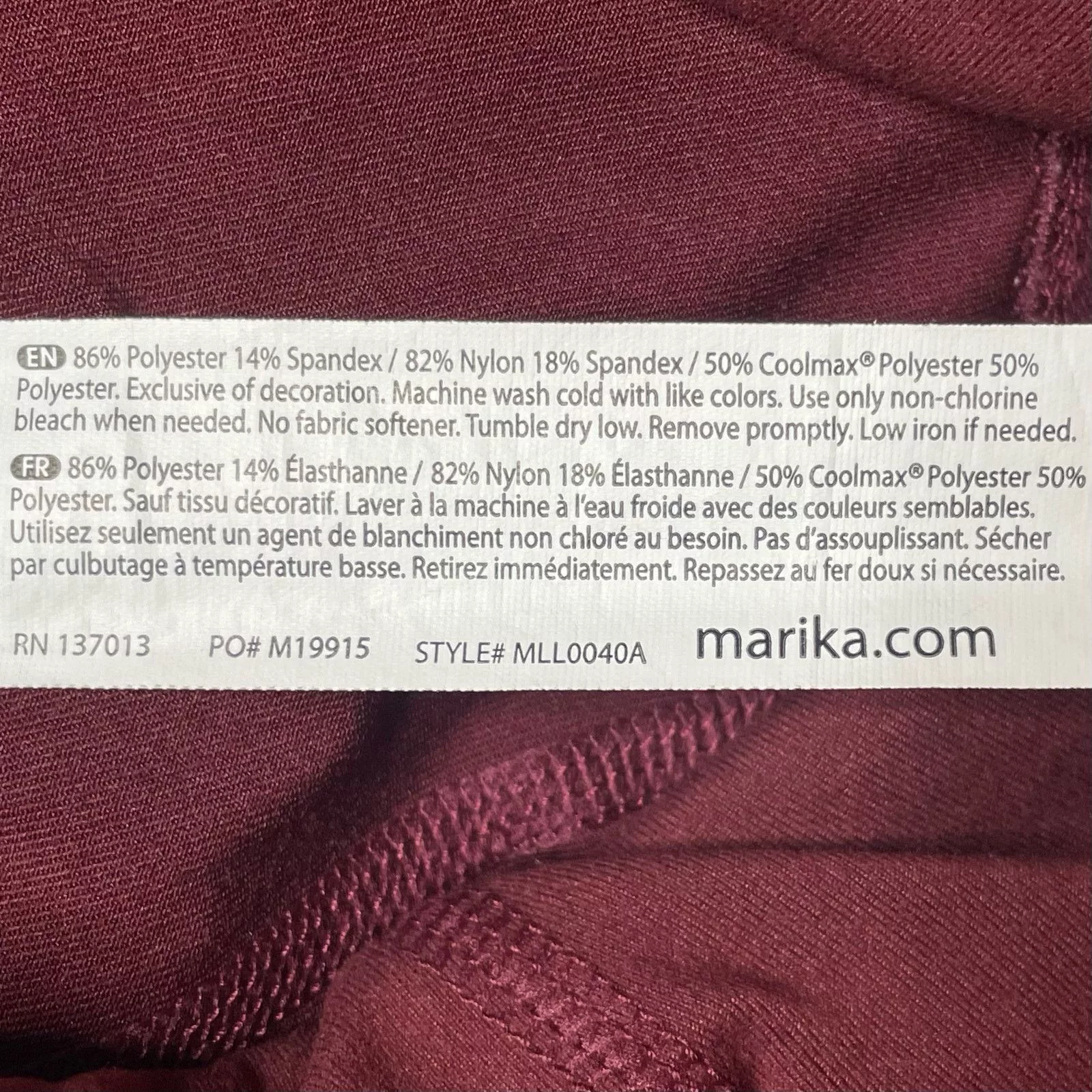 Other Leggings Other Marika Leggings Red