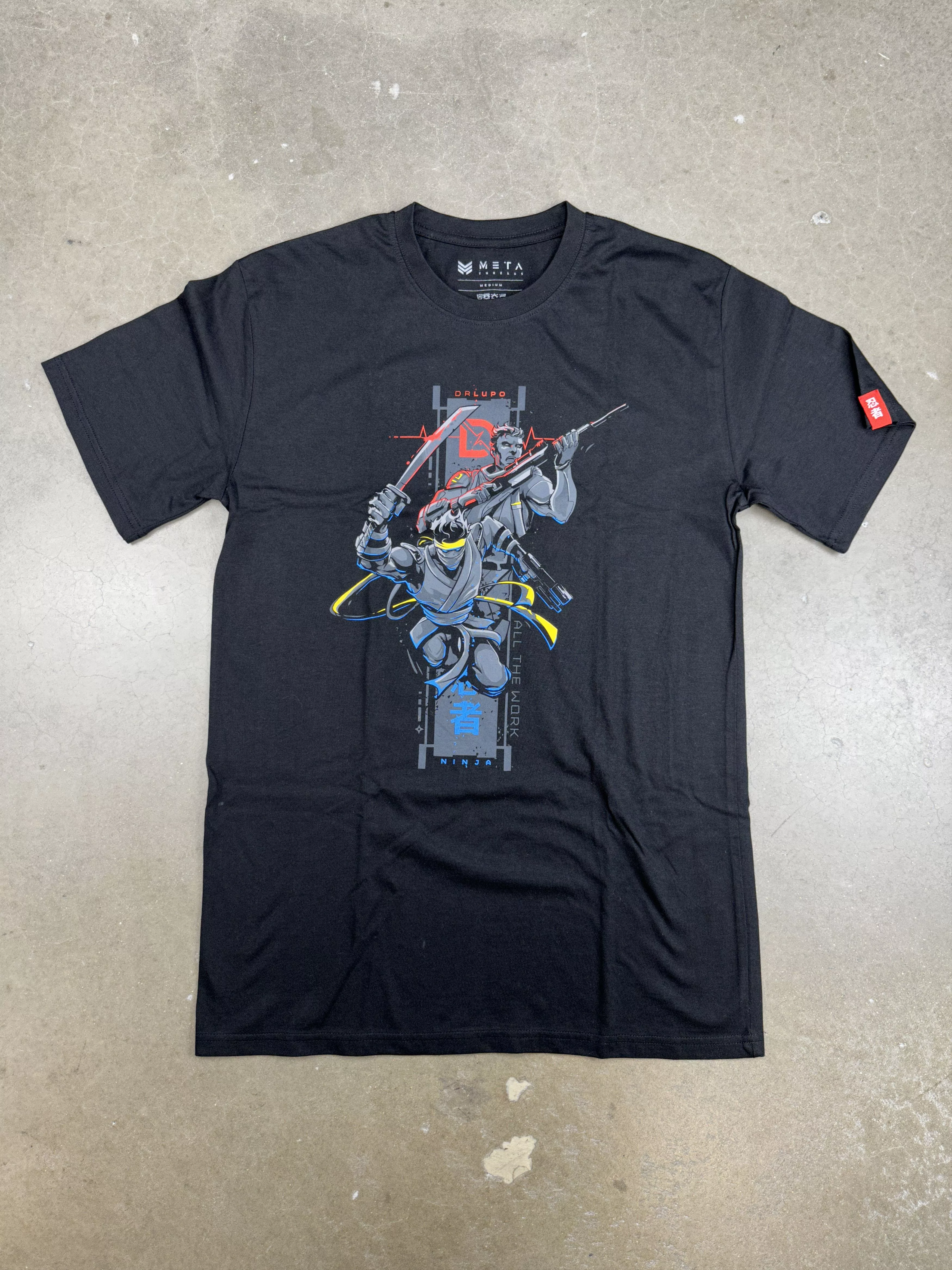 Other Short Sleeve T Shirts Other META ALL THE WORK GAMING TEE - M Black