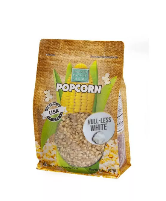 Hull-less Baby White 2 Lb Popcorn Bag