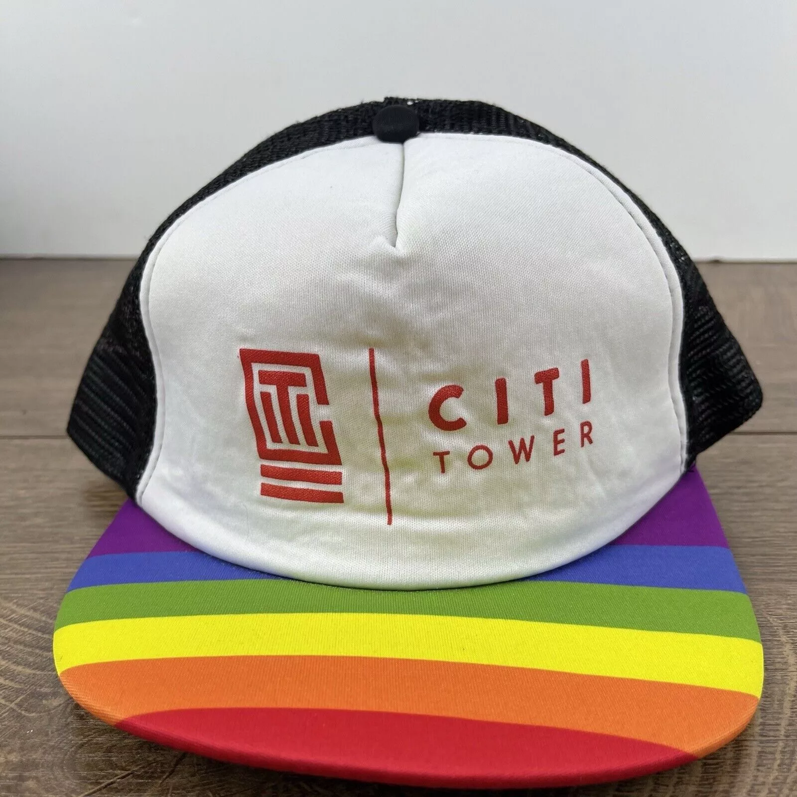 Other Hats Other Citi Tower Snapback Hat Pride White Hat Adjustable White Adu