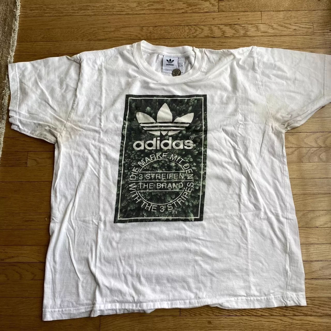 Adidas Short Sleeve T Shirts Adidas Graphic Tee White