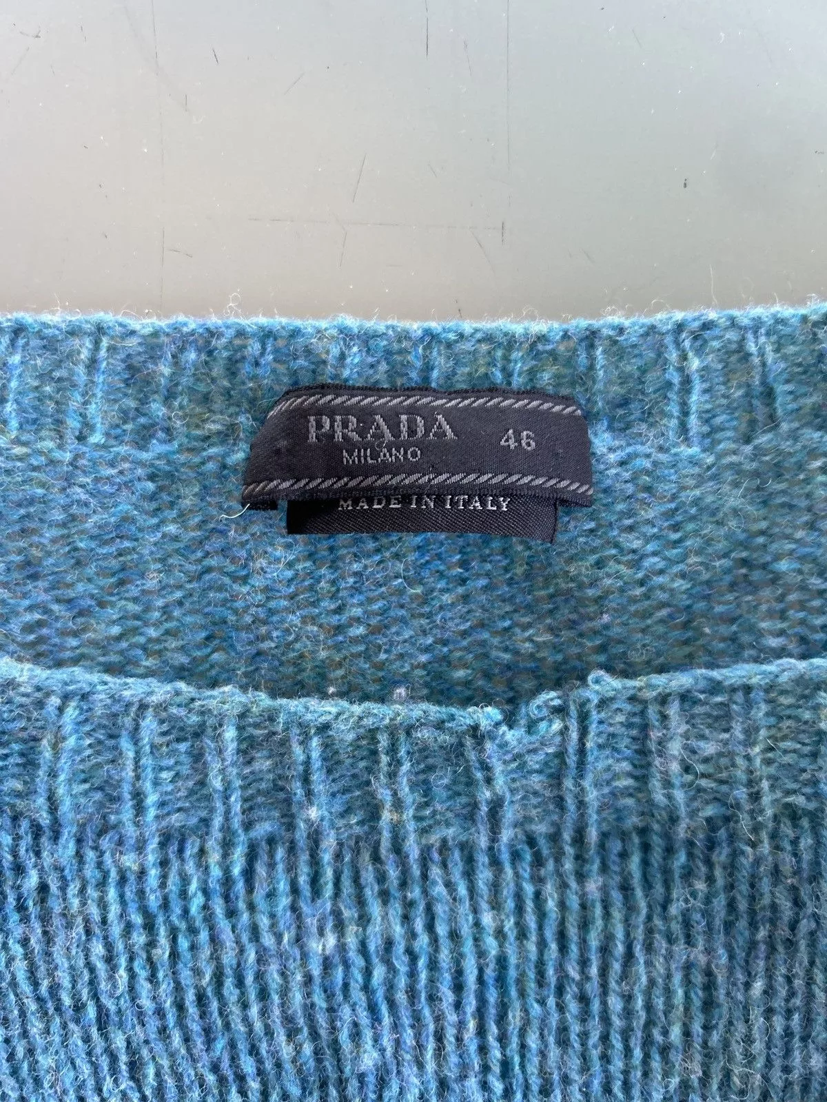 Prada Sweaters Knitwear Prada turquoise wool sweater Blue