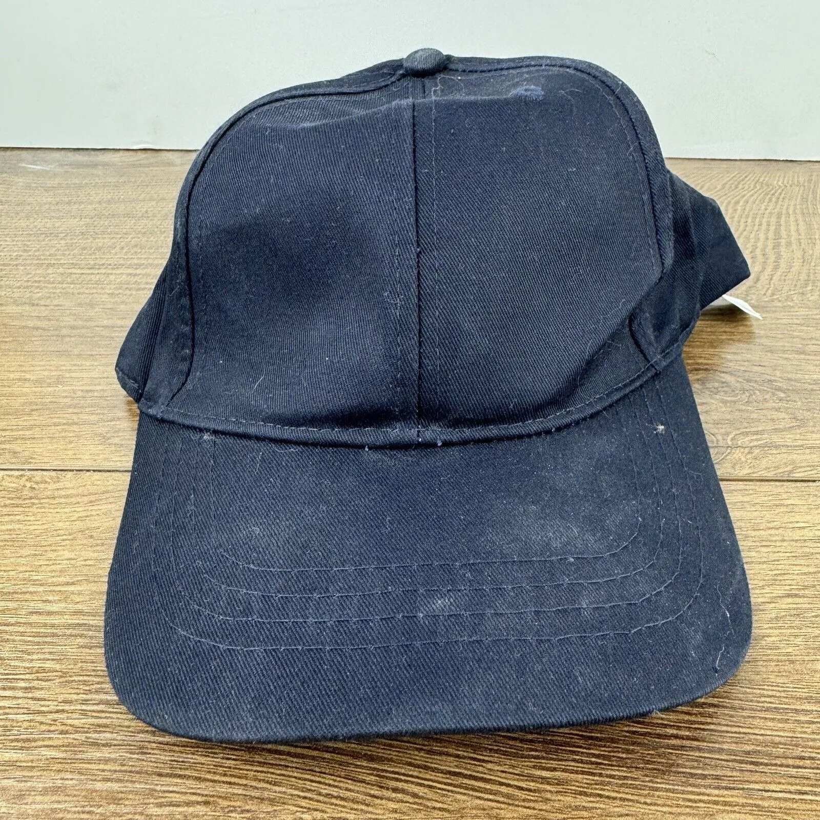 Other Hats Other Plain Black Hat Adjustable Adult Size Hat Cap Baseball Hat