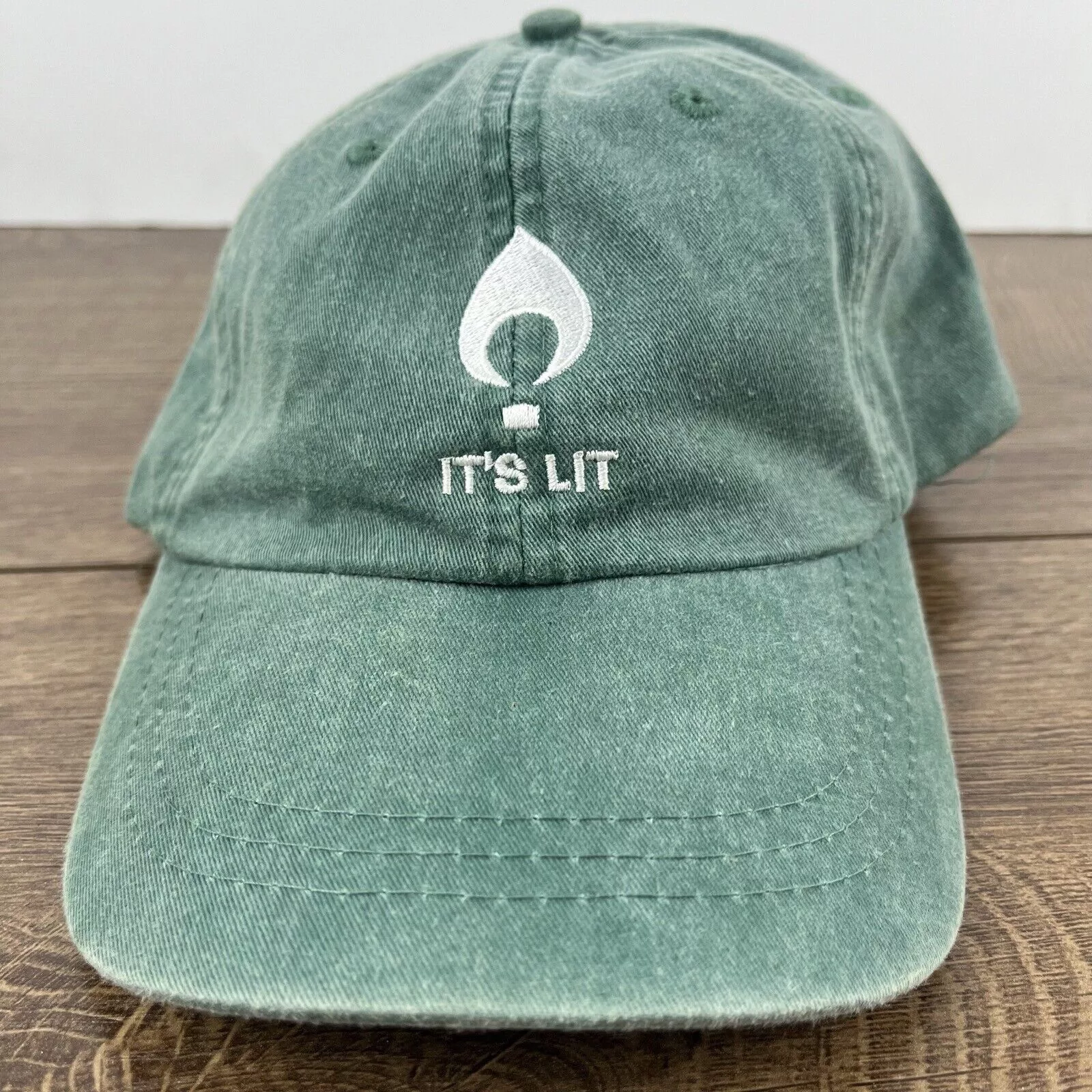 Other Hats Other Its Lit Hat LIT Baseball Hat Green Hat Adjustable Hat Green