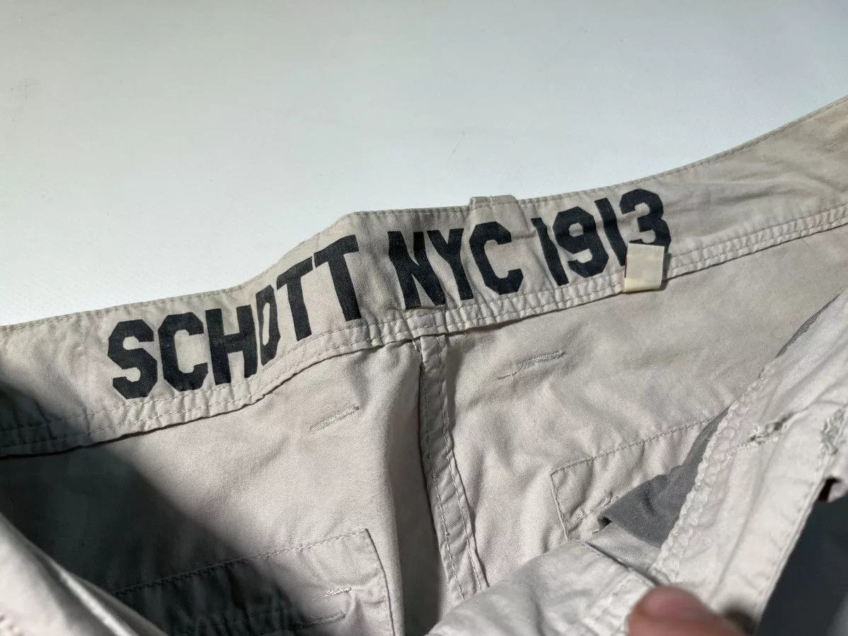 Schott Casual Pants Schott NYC military cargo pant Gray