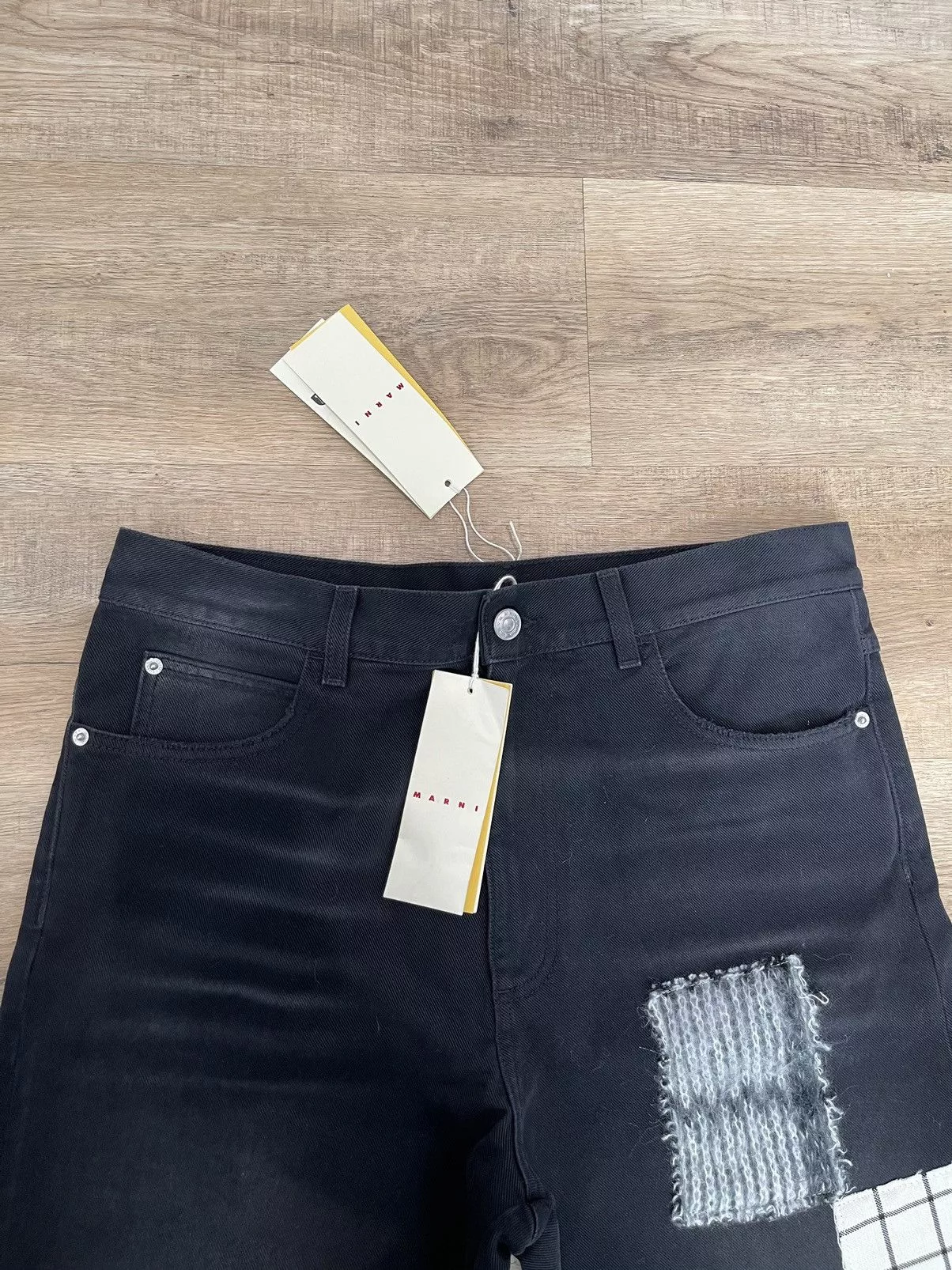 Marni Denim Marni Patch Jeans Black