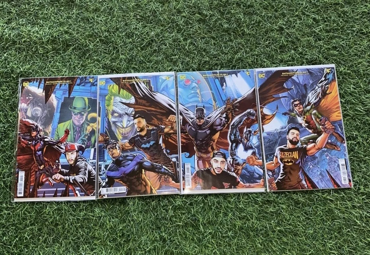 DC Comics Miscellaneous DC Comics × Vintage Faze Clan X Batman Dc Comics Full Artwork Books movies show White Streetwear