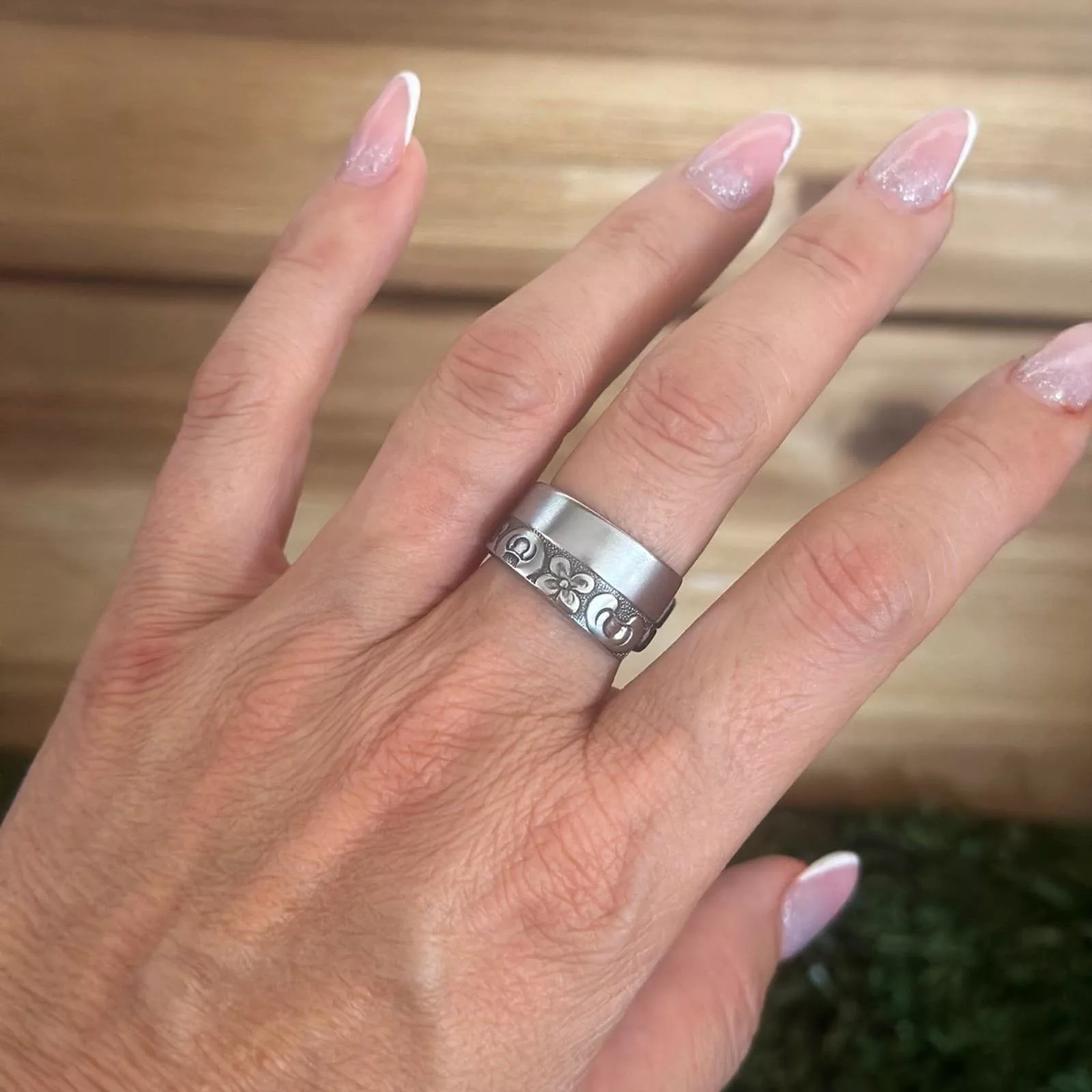 Handmade Rings Handmade Ring size 8 Silver