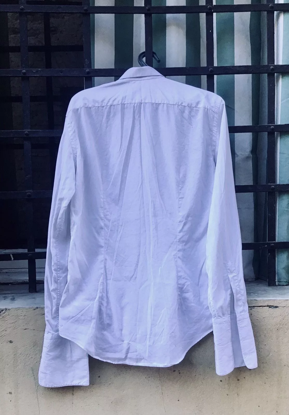 Lanvin Shirts Button Ups LANVIN CUFFLINK JABOT SHIRT WHITE