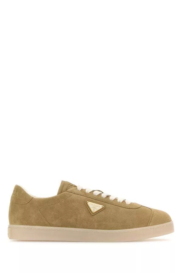 Prada Low Top Sneakers Prada Beige Suede Sneakers Multi
