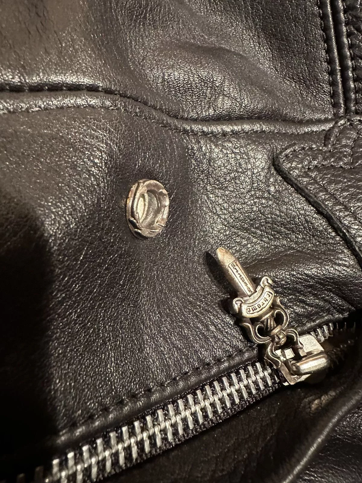 Chrome Hearts Miscellaneous Chrome Hearts Leather Bean Bag Black