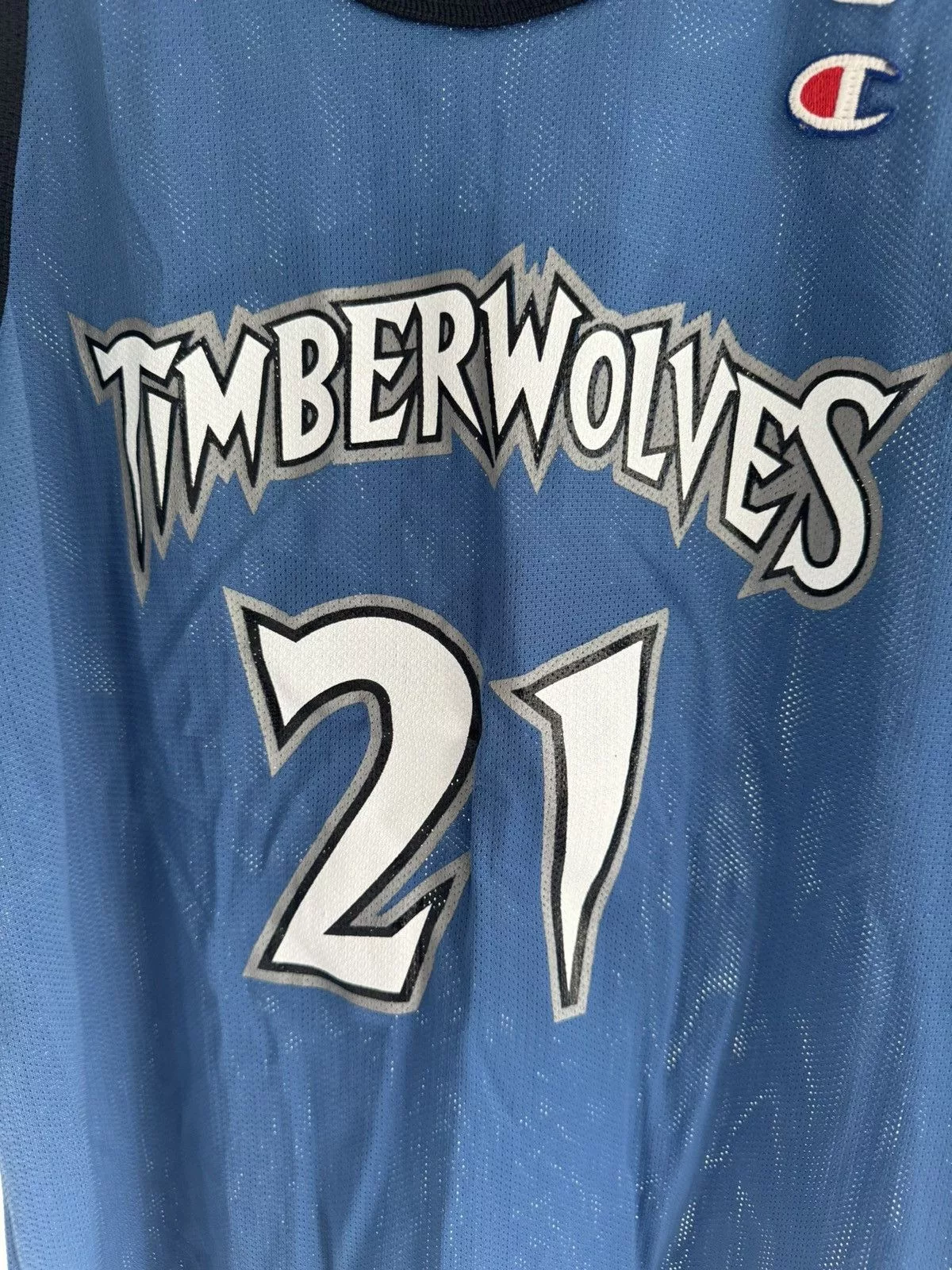 Champion Jerseys Kevin Garnett Timberwolves Champion Jersey size 44 Blue