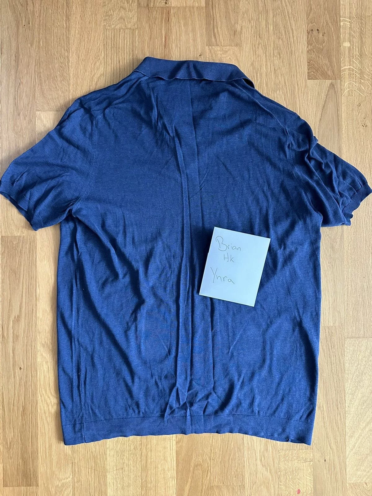 Loro Piana Polos Loro Piana Polo Buttonless Blue