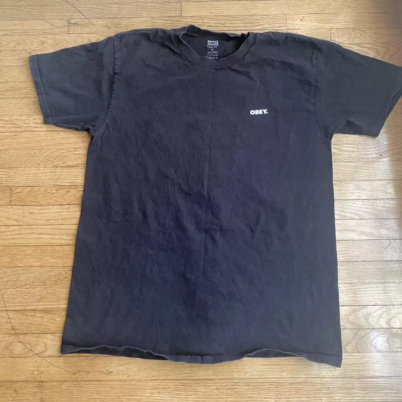 Obey Short Sleeve T Shirts Obey Flower Tee Black