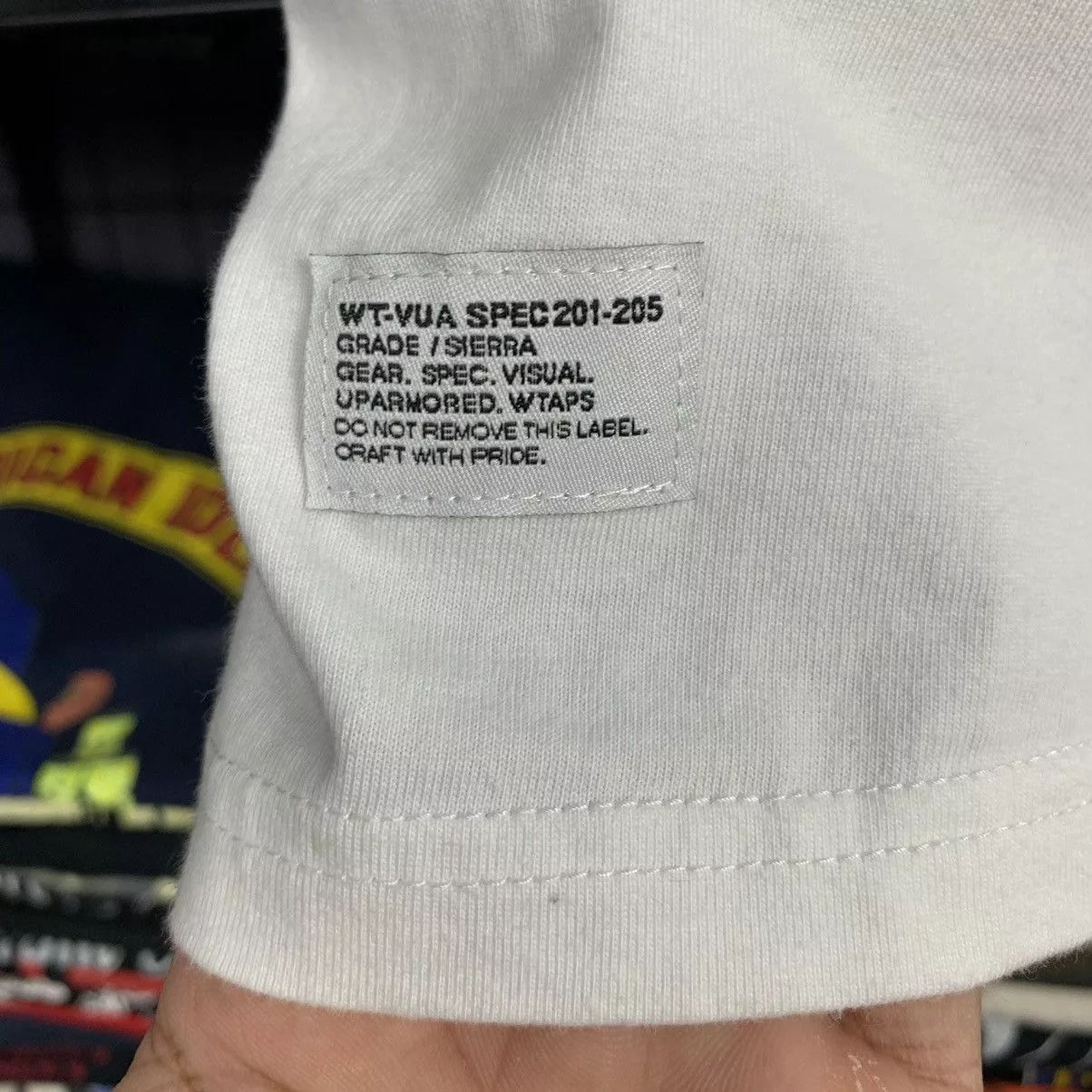 Wtaps Short Sleeve T Shirts wtaps no2 over no1 White