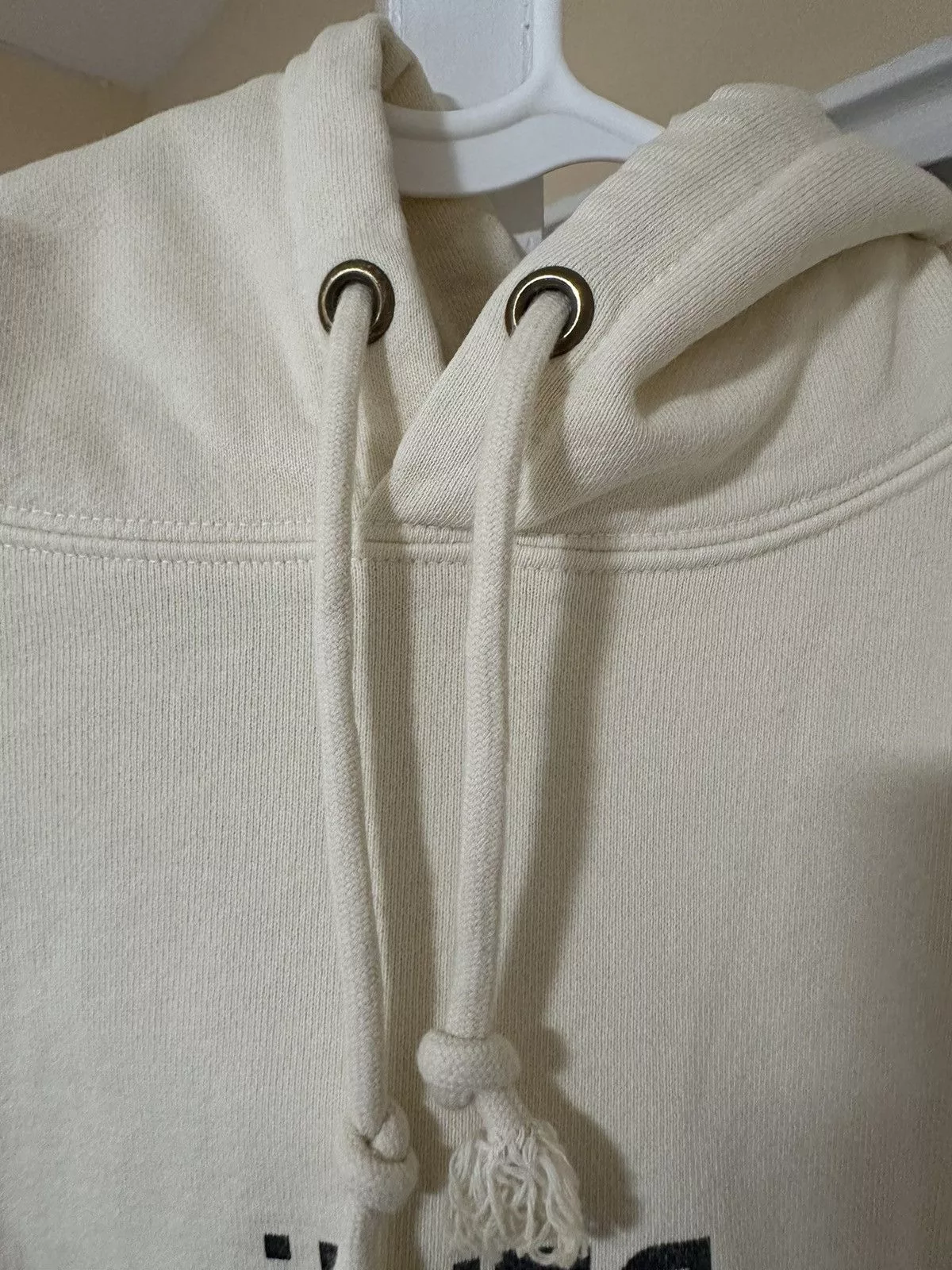 Gallery Dept. Sweatshirts Hoodies Gallery Dept. Gallery Dept Cream/White Hoodie