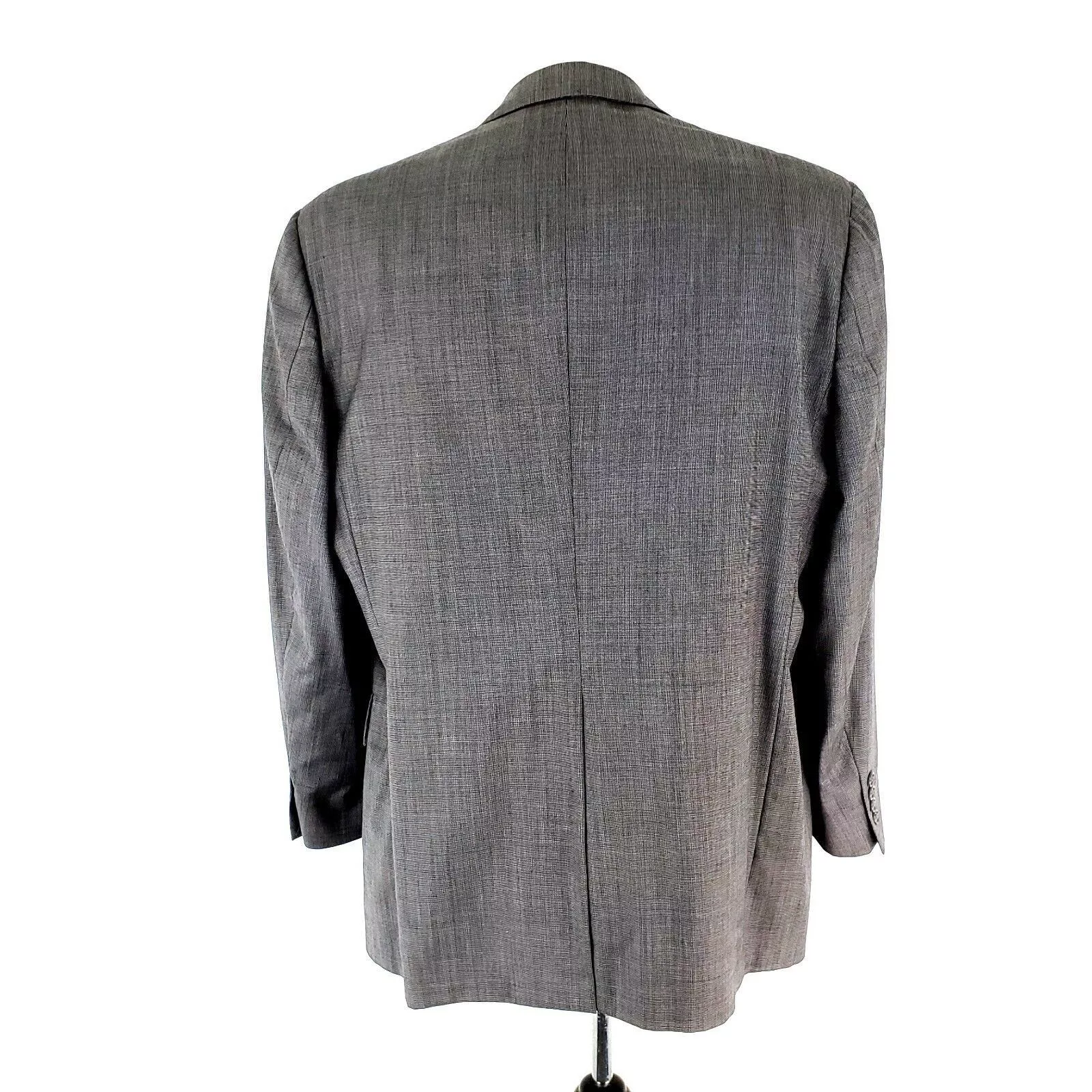 Hart Schaffner Marx Blazers Hart Schaffner Marx Wool 2 Button Blazer 44L Nailshead Gray