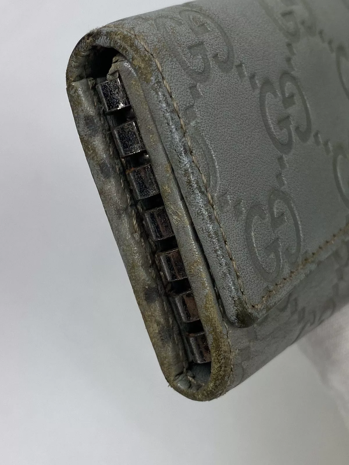Gucci Wallets Gucci GG Guccissima leather Key Holder Blue