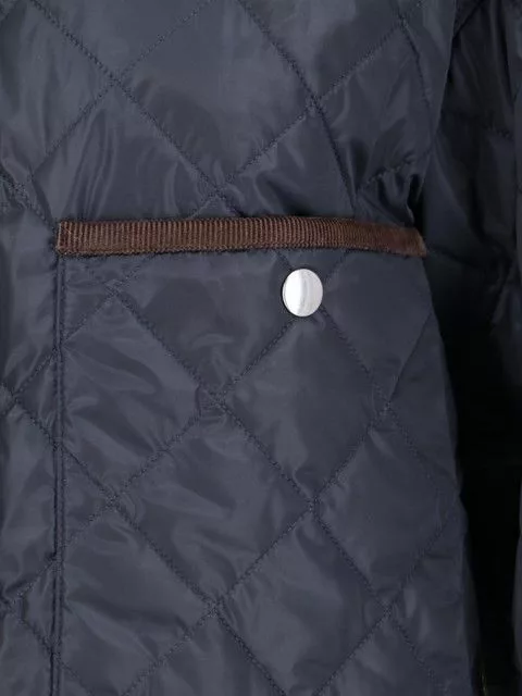 Prada Jackets Prada QUILTED CROP JACKET Blue