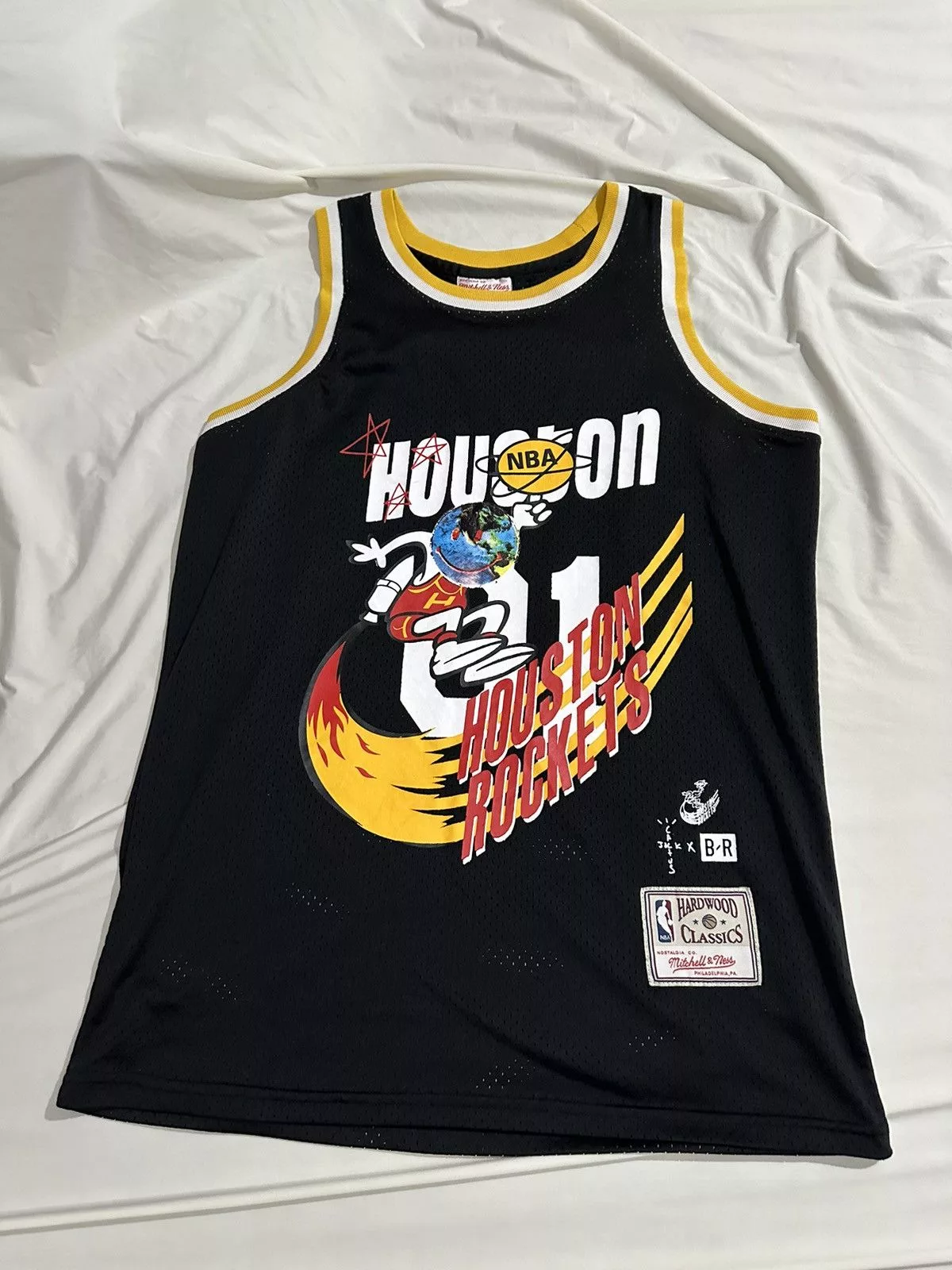 Mitchell & Ness Jerseys Mitchell & Ness ROCKETS CACTUS JACK JERSEY Black