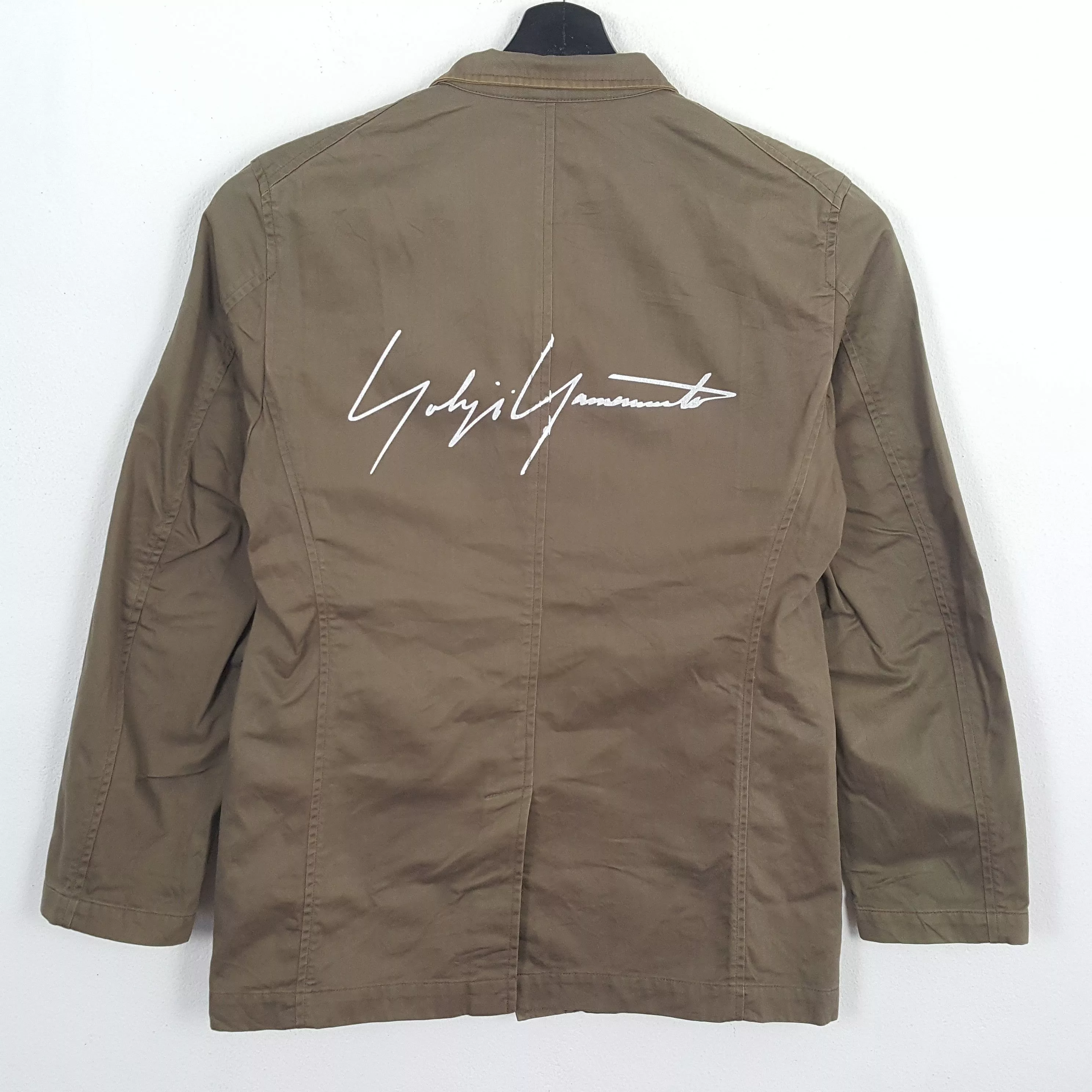 Designer Light Jackets Designer × Japanese Brand × Yohji Yamamoto YOHJI YAMAMOTO Japanese Designer Custom Art Jacket Brown