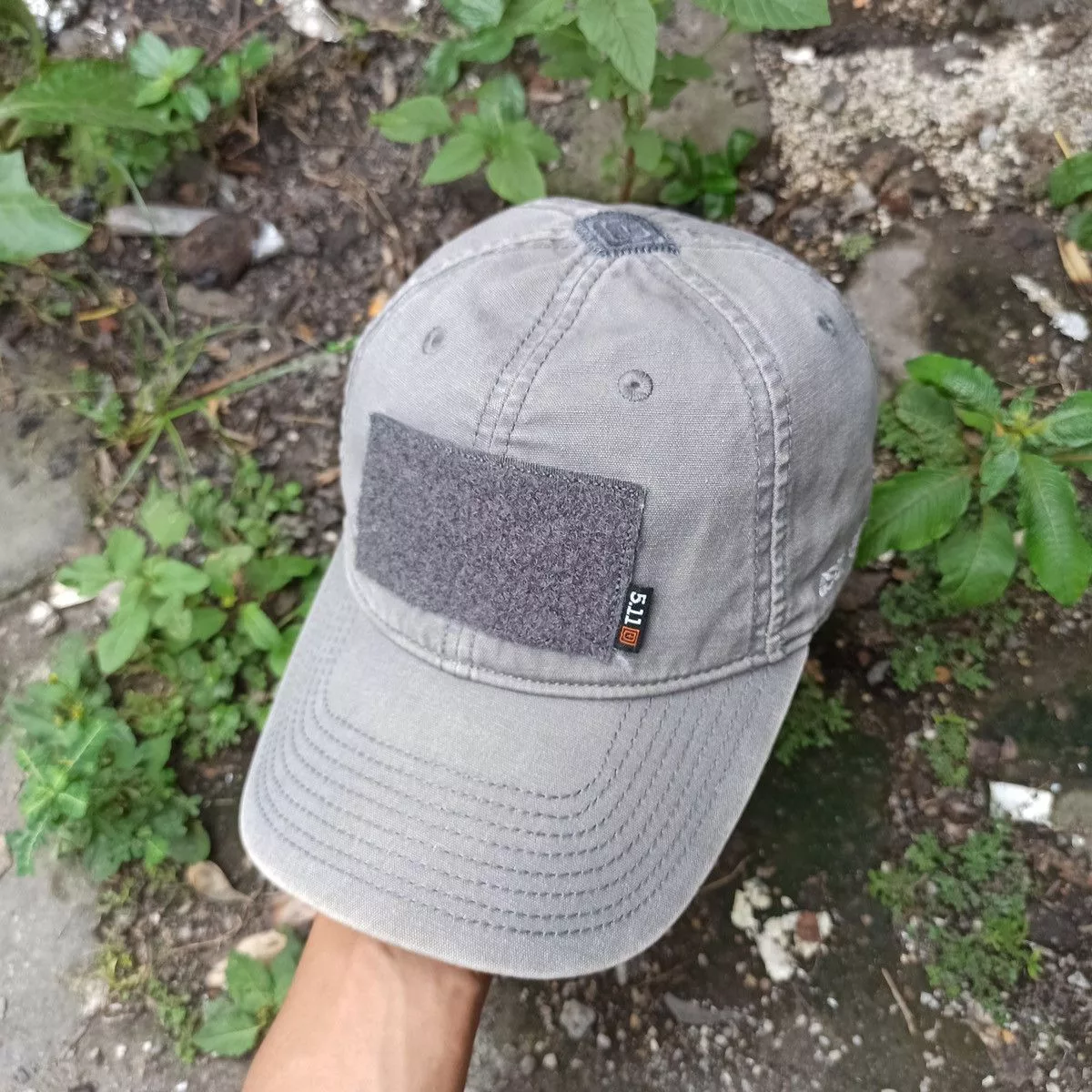 Unsound Rags Hats Unsound Rags 511 tactical blank emblem hat Gray Vintage
