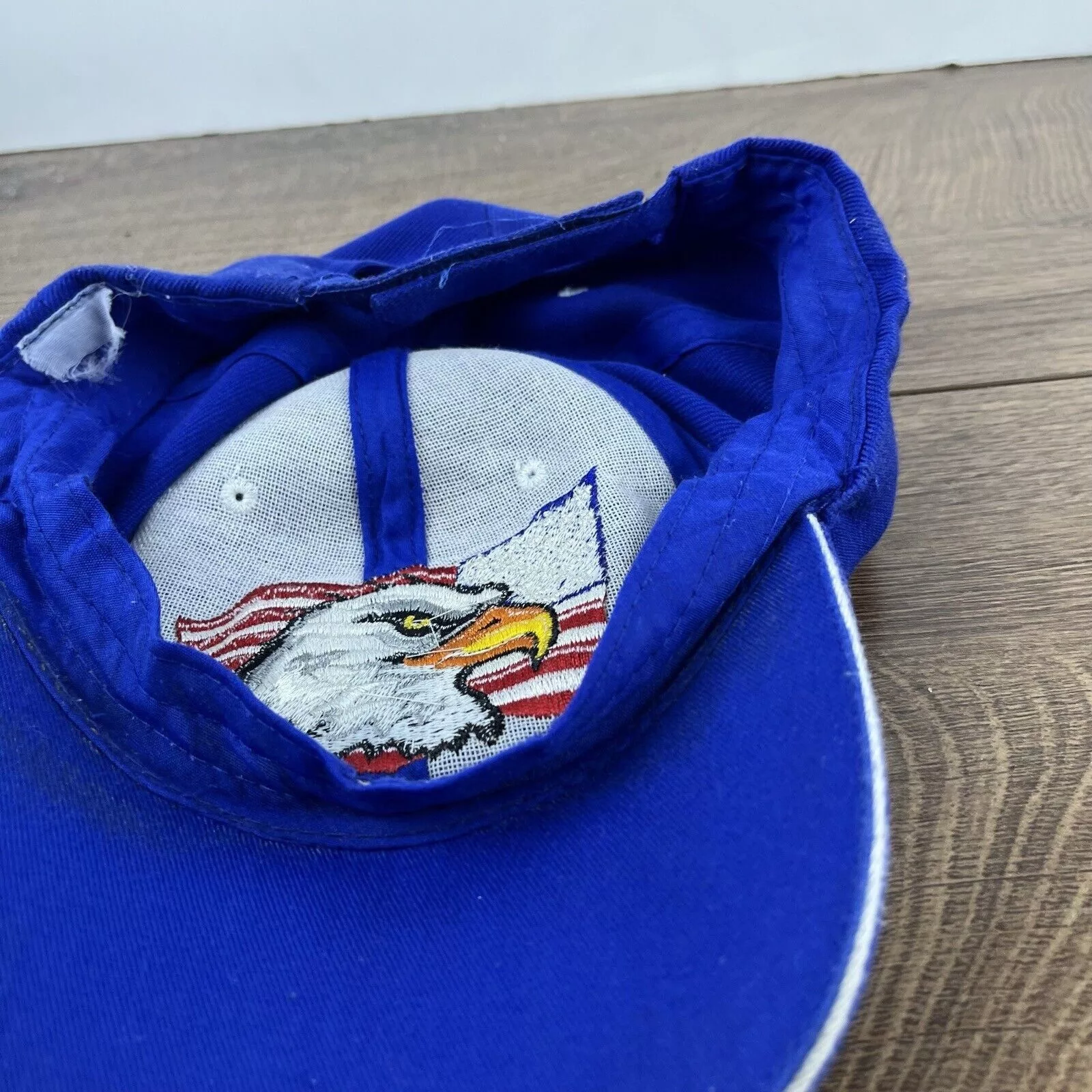 Other Hats Other Bald Eagle Hat USA American Flag Hat Blue Adjustable Hat Blu