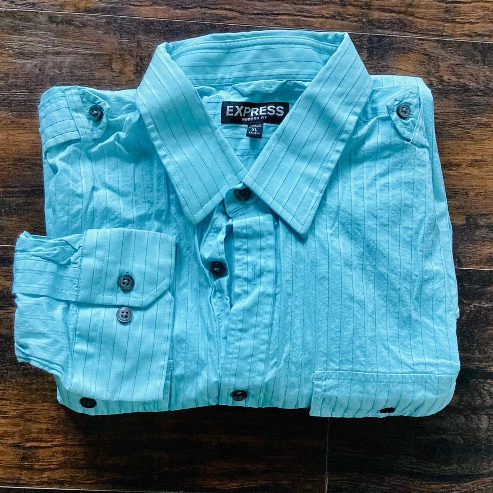 Express Shirts Button Ups Express Modern Fit Button Down Shirt Blue