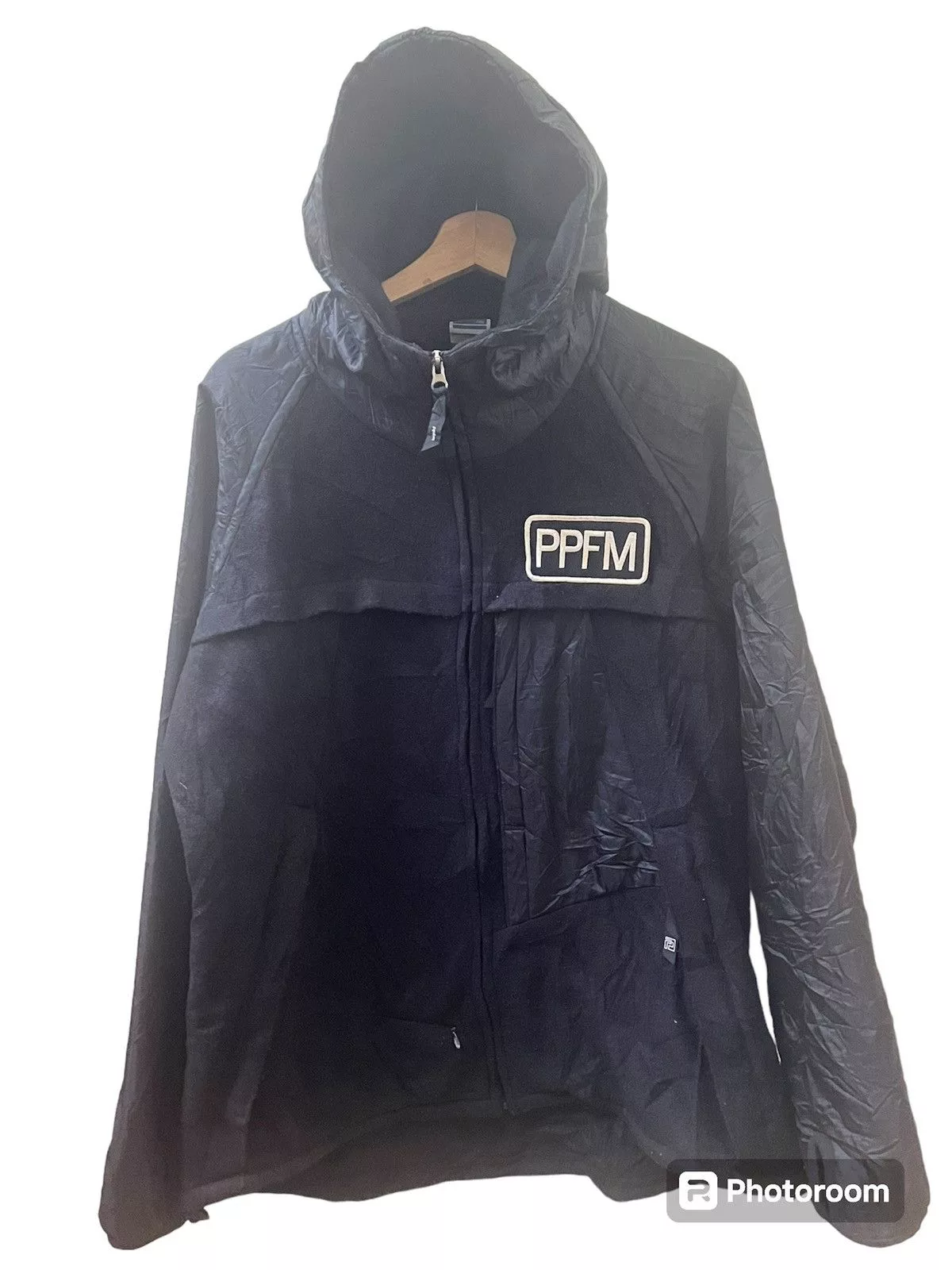 PPFM Light Jackets PPFM × Vintage PPFM zipper sweatshirt hoodie jacket wool black