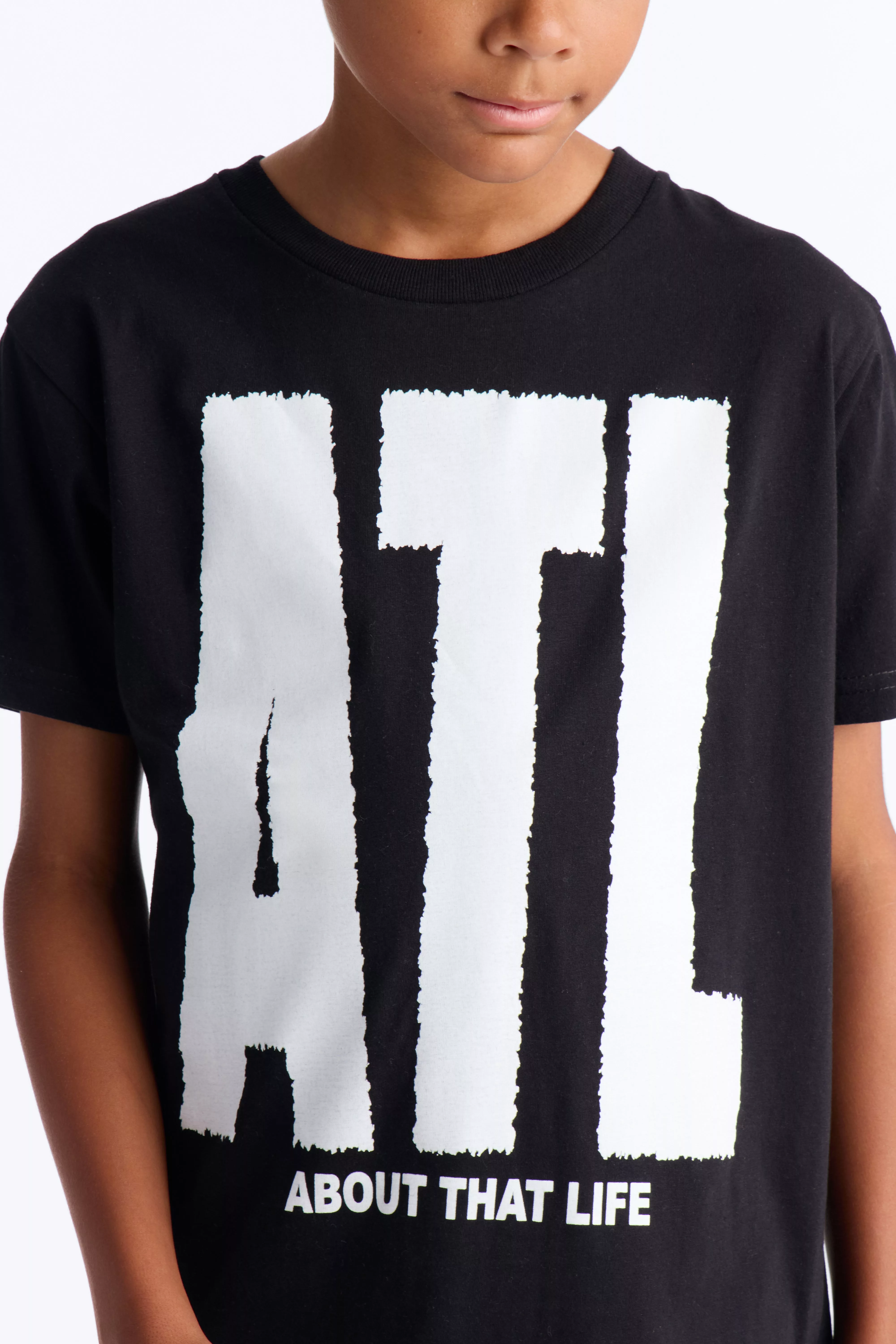 Mini ATL Short Sleeve Tee - Black
