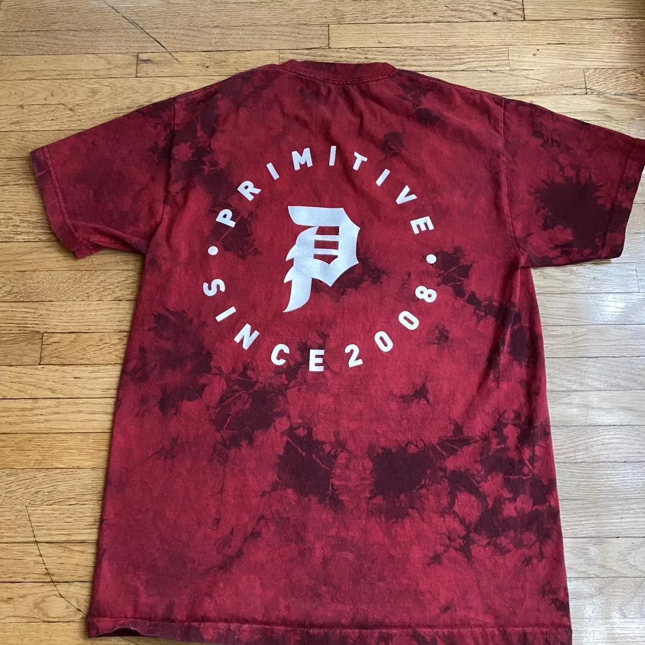 Primitive Short Sleeve T Shirts Primitive Tie Dye Tee Red