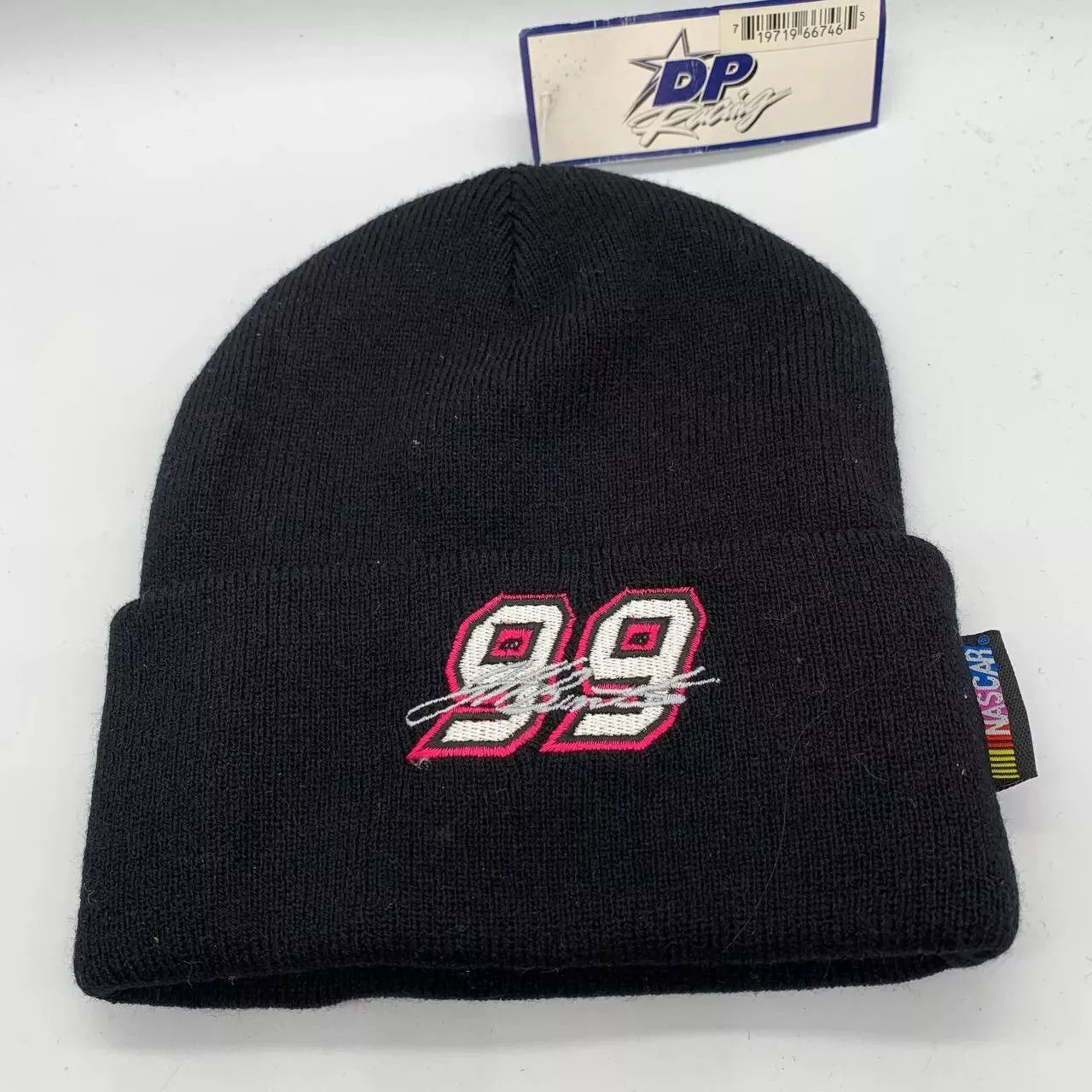 Drew Pearson Hats Drew Pearson Vintage Cuffed Jeff Burton #99 Nascar Racing Hat Beanie Cap Black