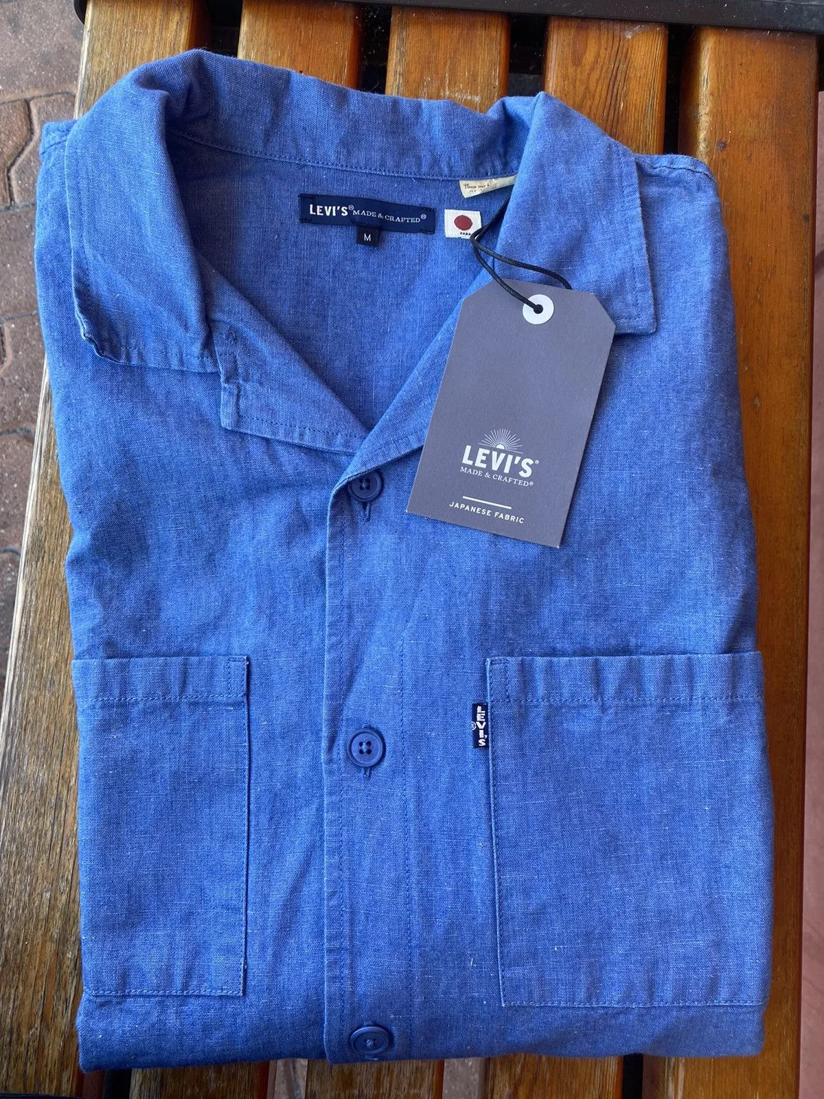 Levi's Made & Crafted Shirts Button Ups Levi's Made & Crafted TWO POCKET CAMP LONGSLEEVE SHIRT Blue