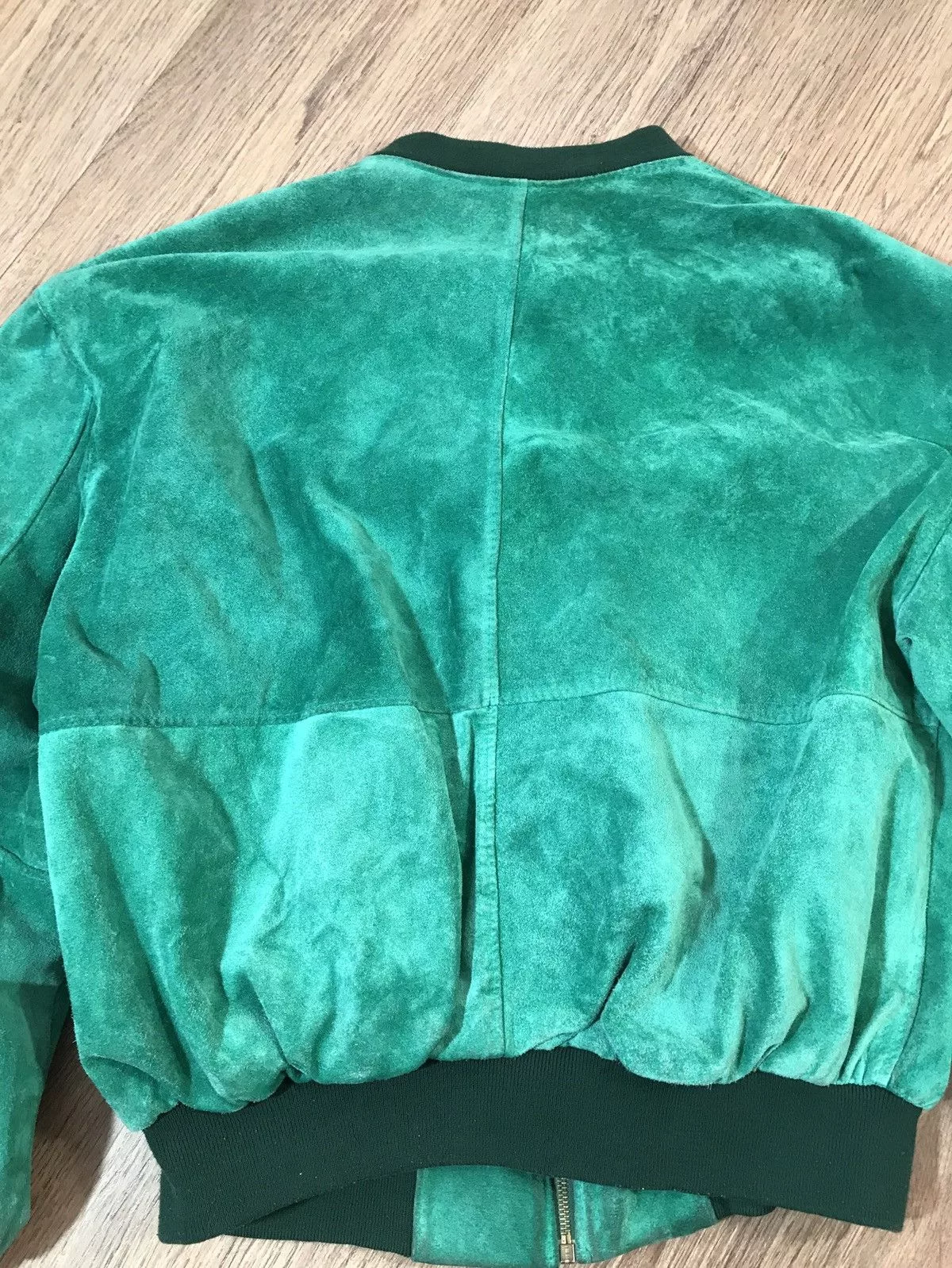 Vintage Leather Jackets Vintage Leather Bomber Jacket size XL Green