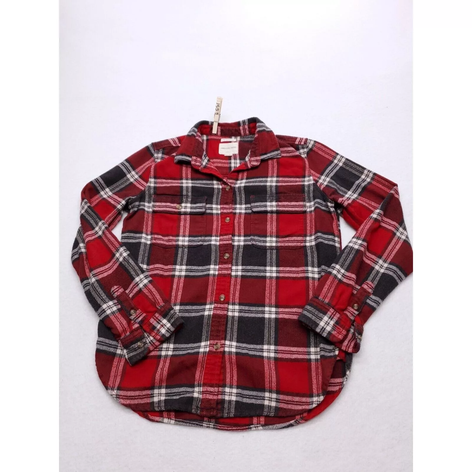 American Eagle Outfitters Shirts Button Ups American Eagle Outfitters American Eagle Button Up Shirt Adult Mens Size Small S Red