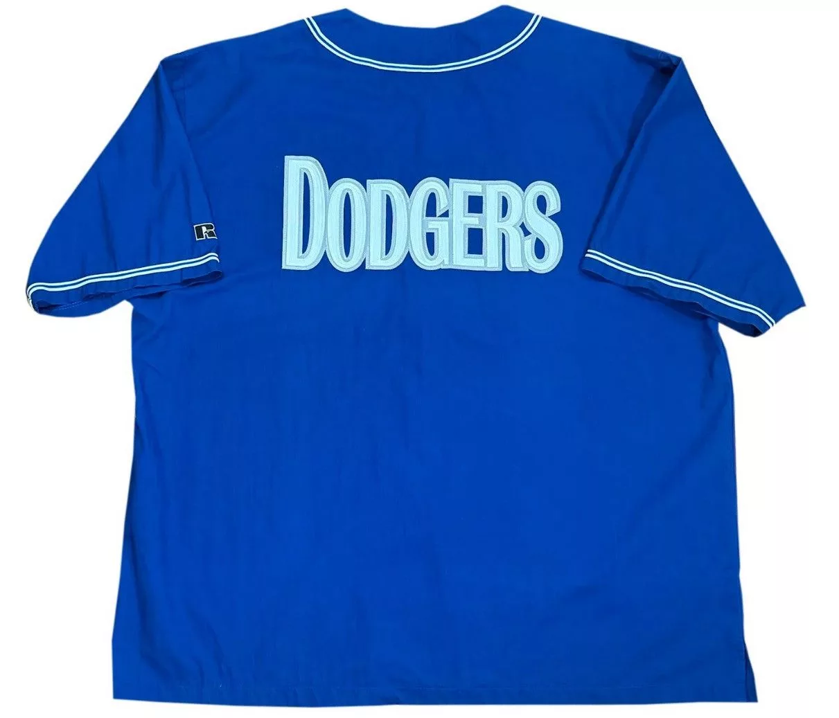 Russell Athletic Jerseys Vintage Russell Athletic Los Angeles Dodgers Full Zip Jersey Blue