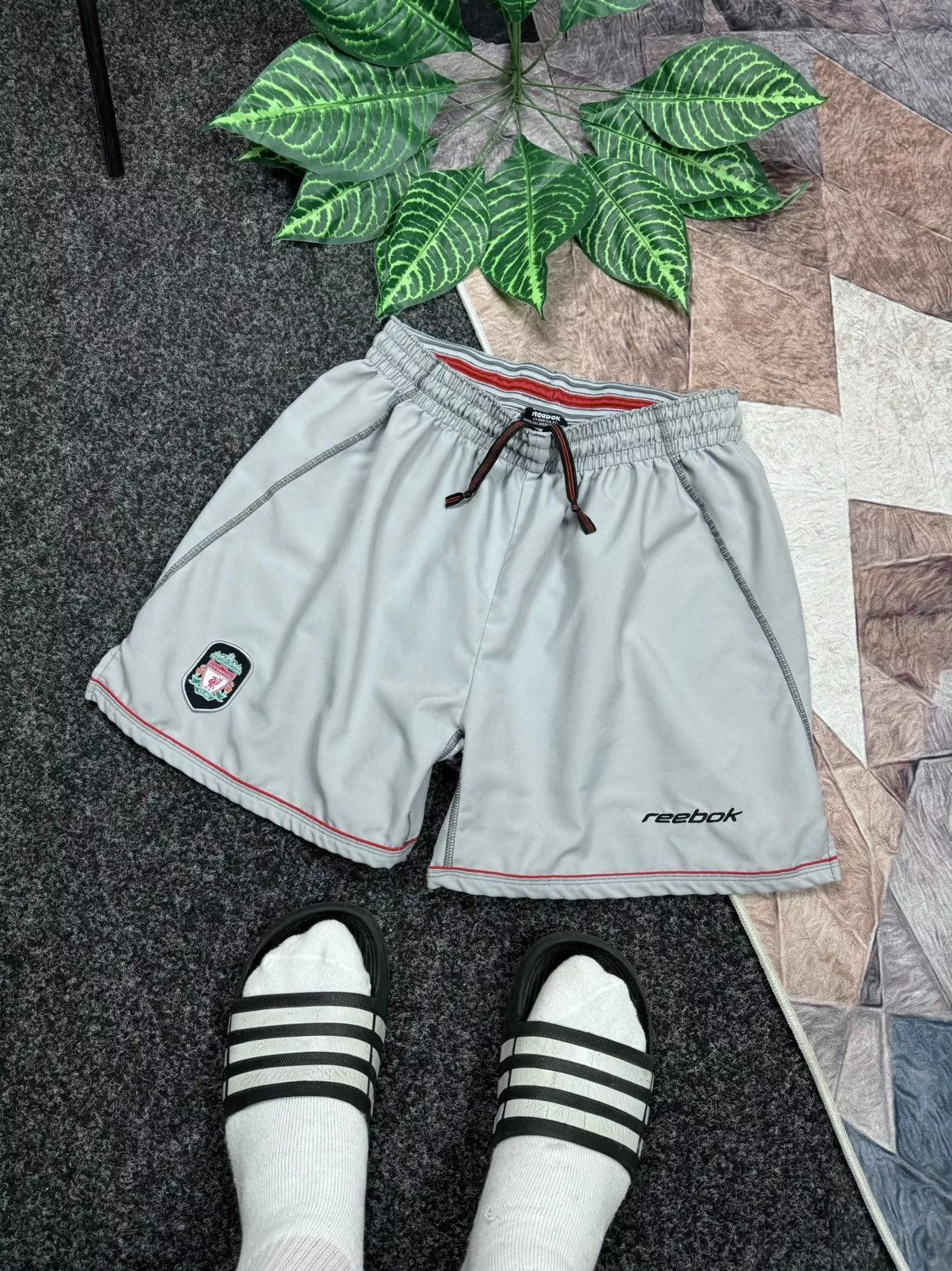 Reebok Shorts REEBOK LIVERPOOL SHORTS 🩳 VINTAGE Gray Streetwear