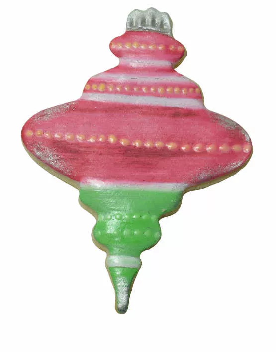 --3.5" Green Oval Ornament