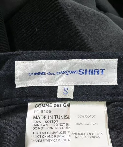 Comme des Garcons SHIRT Cropped Pants Patchwork Cotton Long Black