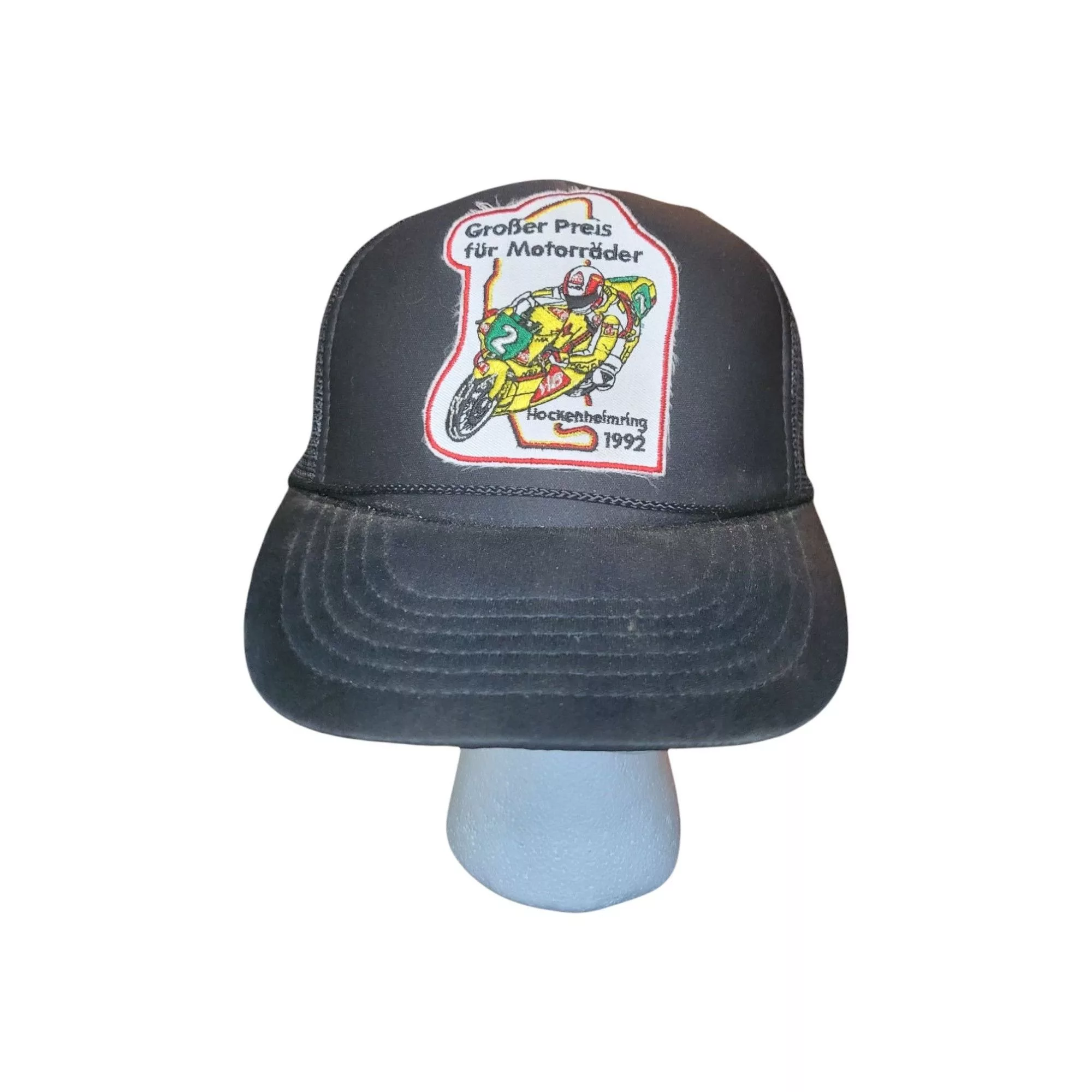 Vintage Hats Vintage Hockenheimring Snapback Trucker Hat 1992 Grober Prei Black