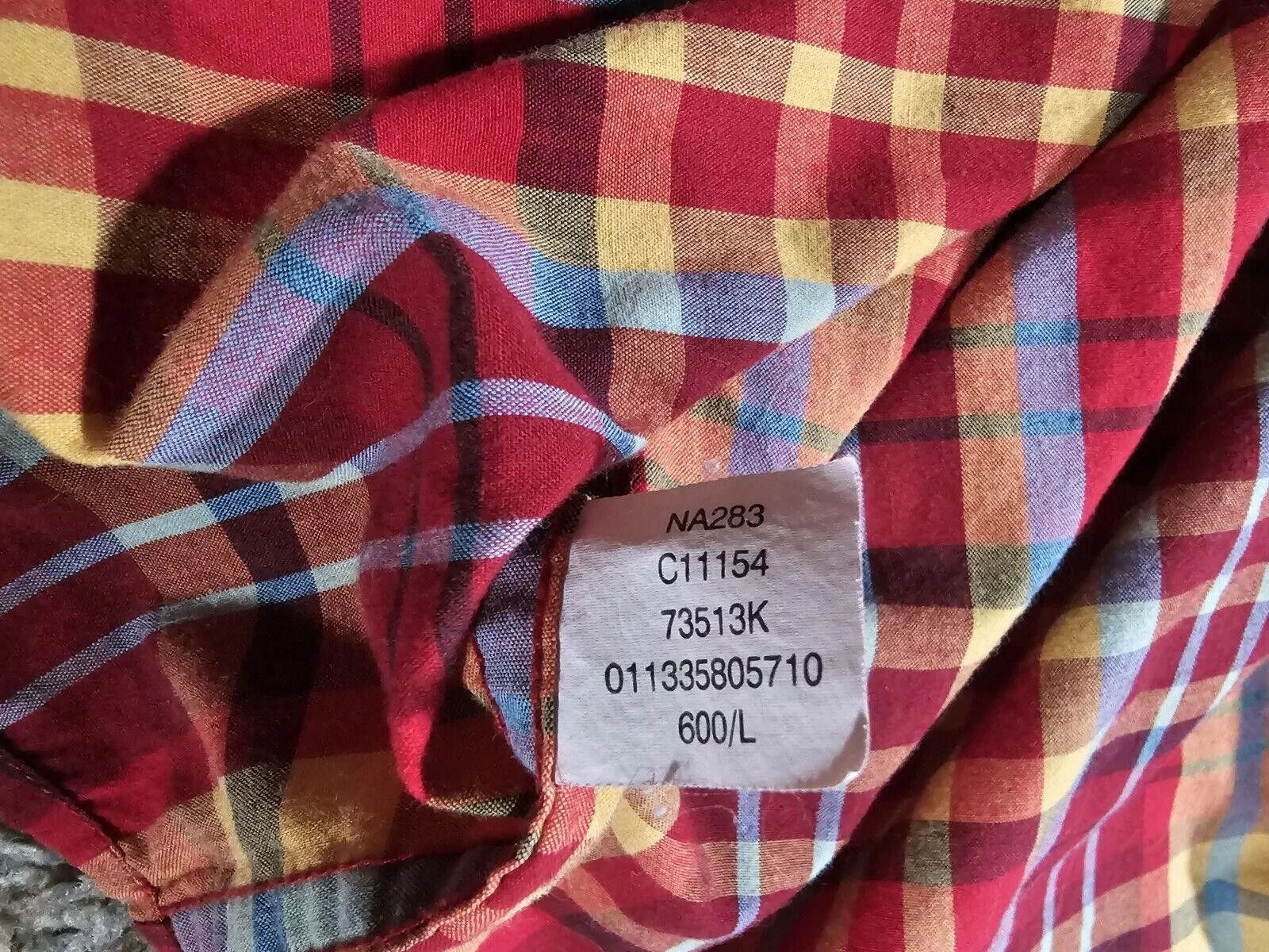 Chaps Shirts Button Ups Chaps Easy Care Mens XL Red Plaid Button Down Long Sleeve