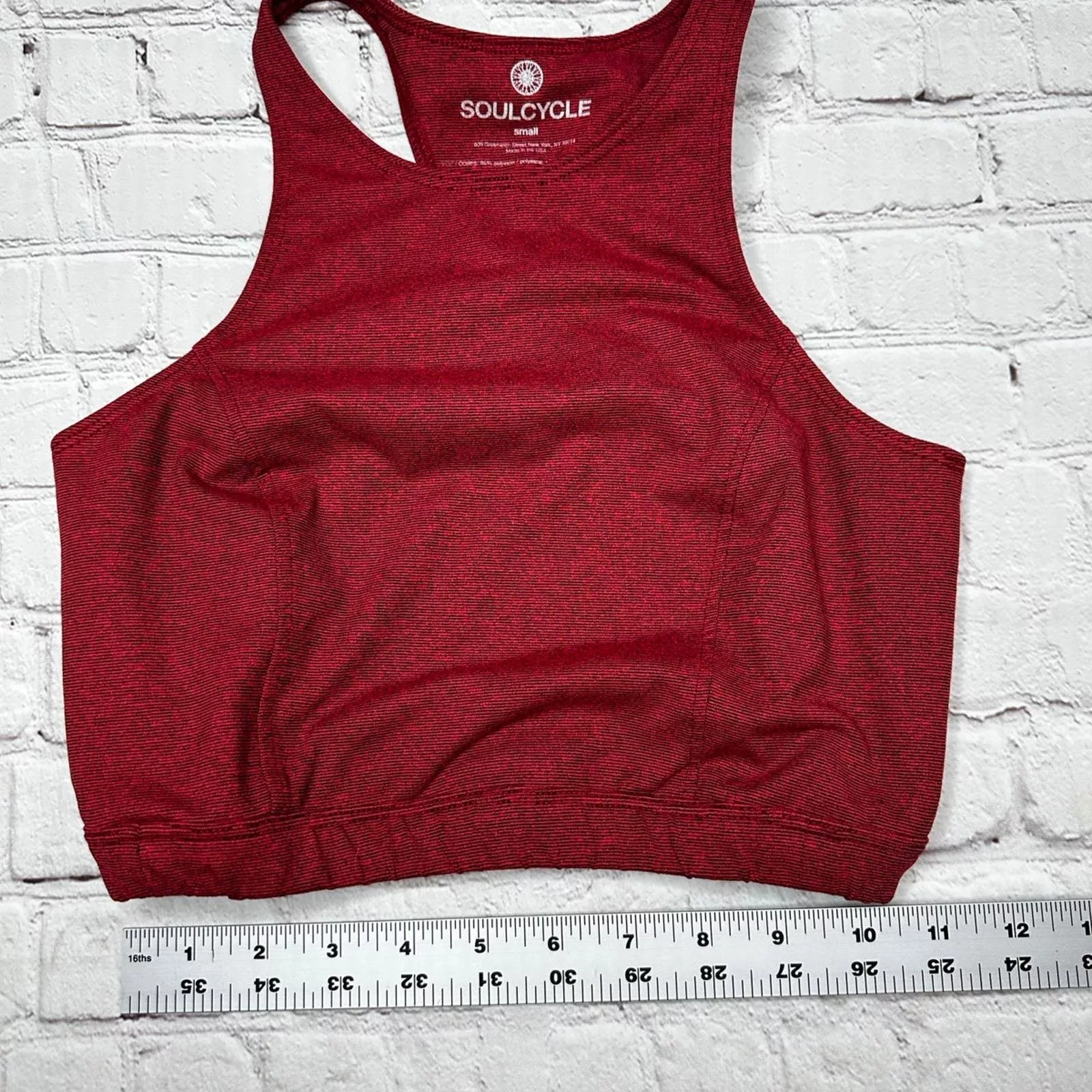 Other Tank Tops Other soulcycle sport bra size small Red