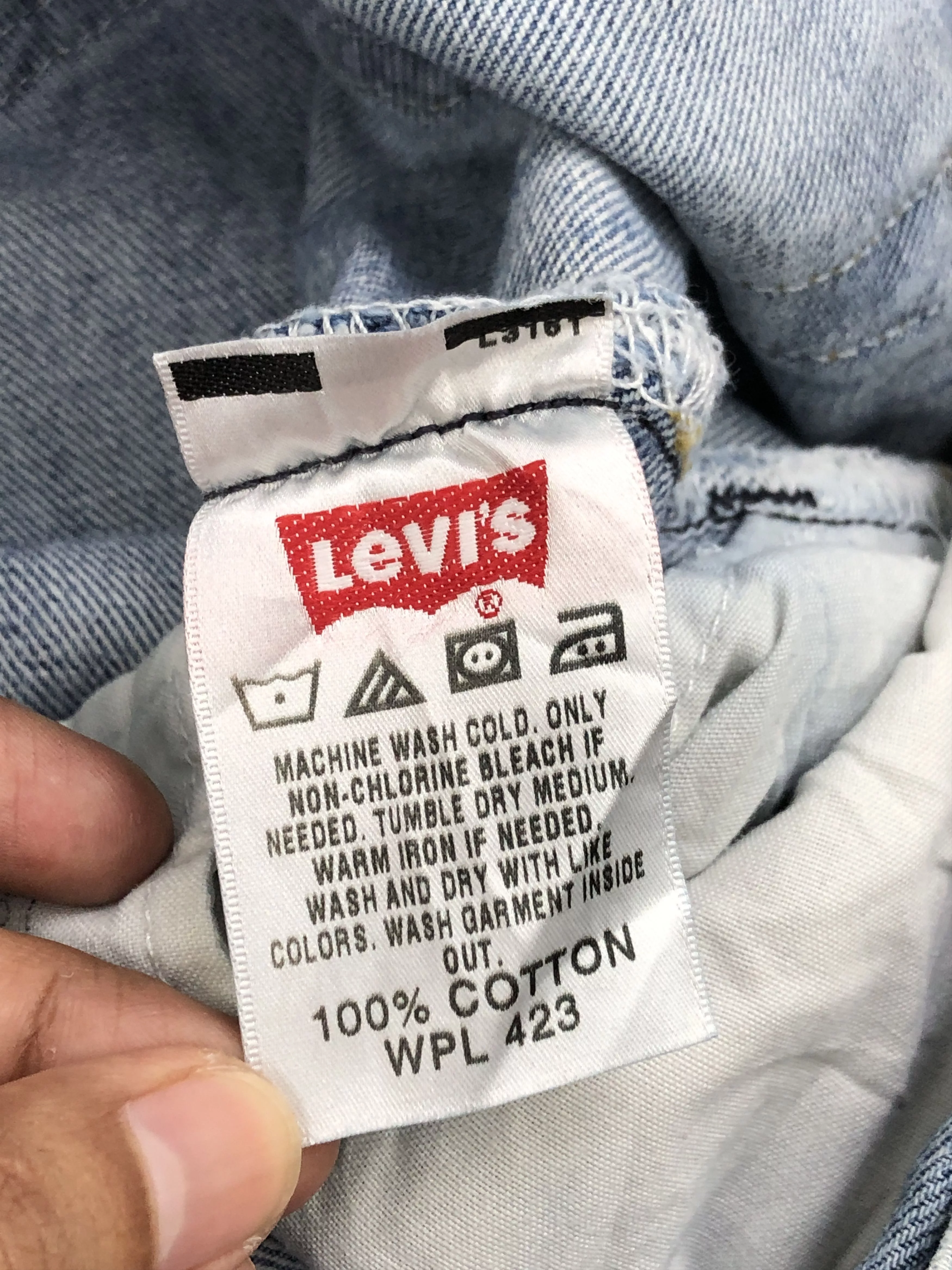 Levi's Denim Levi's × Vintage Vintage Levi's 501 Light Blue Washed Jeans
