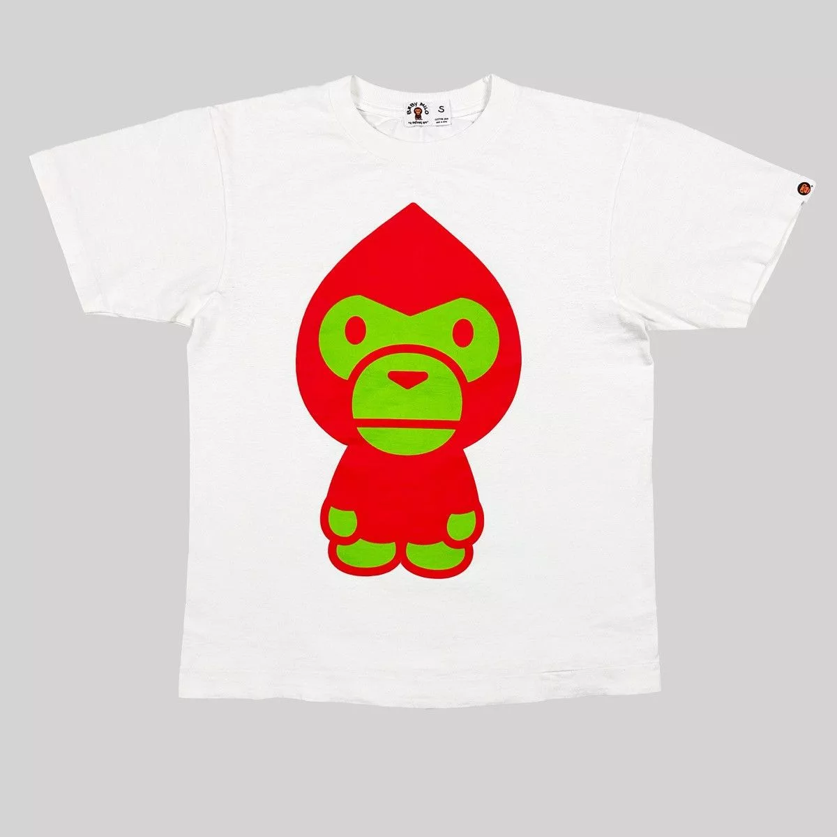 Bape Short Sleeve T Shirts Bape Baby Milo Apelf Tee White
